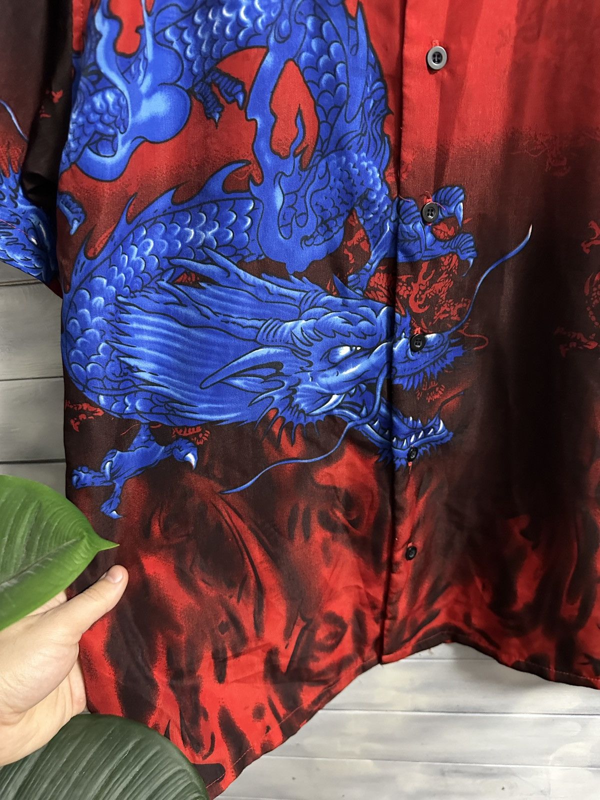 Other Rare Vintage Shirt Dragons in Fire Y2K Japan Style Size L Size US L / EU 52-54 / 3 - 2 Thumbnail