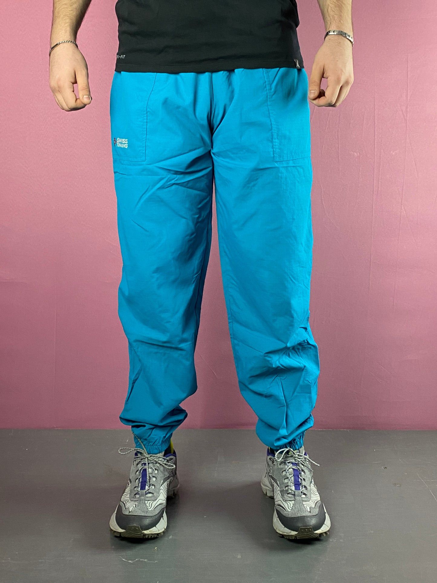 Vintage 90s Swiss Timing Vintage Men's Track Pants- XXL Size US 44 / EU 60 - 2 Thumbnail
