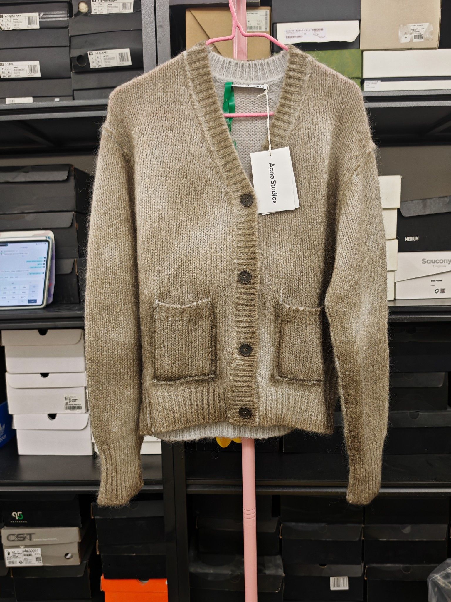 Acne Studios Acne Studios Mohair Blend Cardigan Size XS Size XS / US 0-2 / IT 36-38 - 1 Thumbnail
