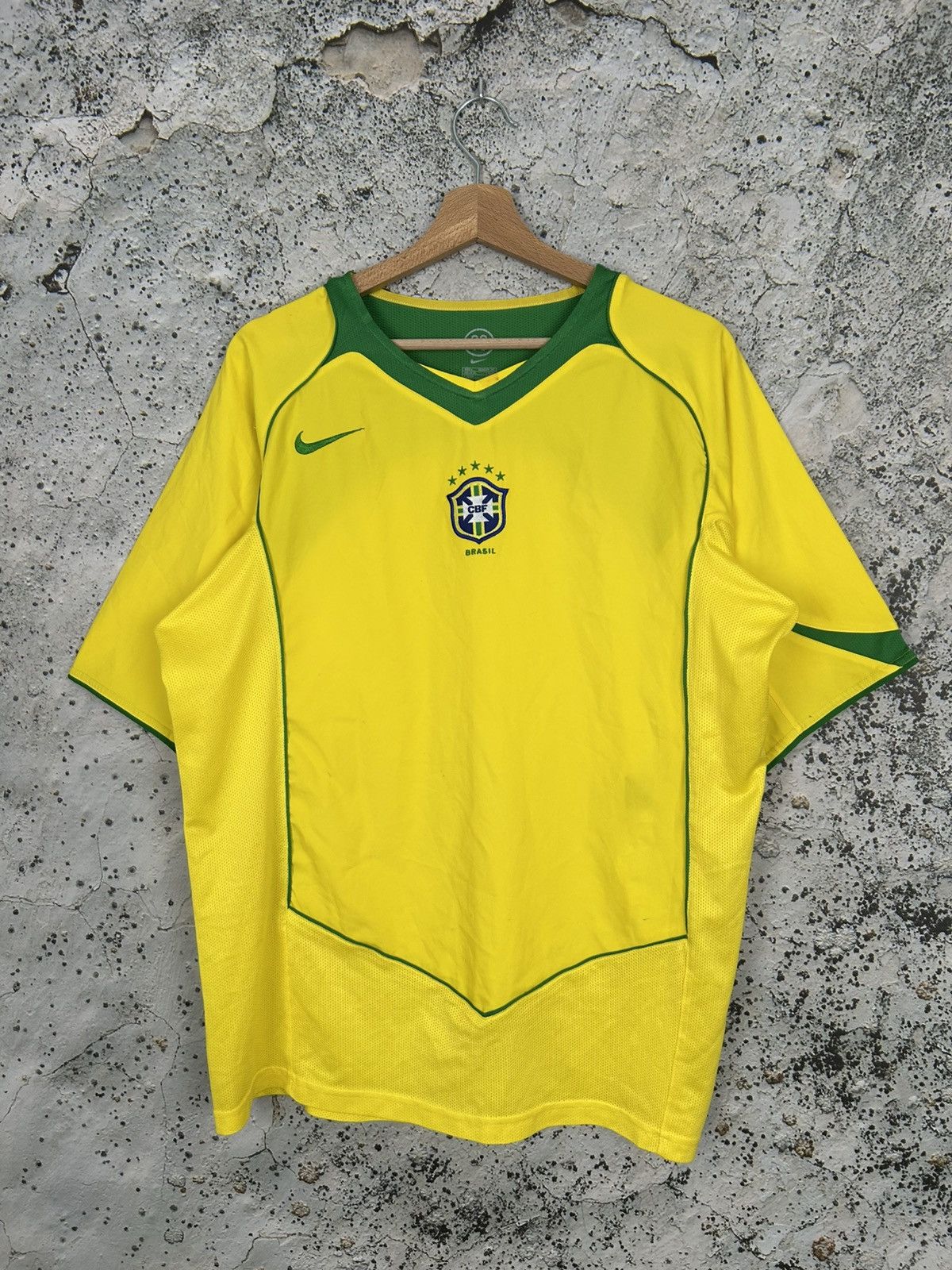 Vintage Nike Brazil Soccer Jersey Football Sportswear
