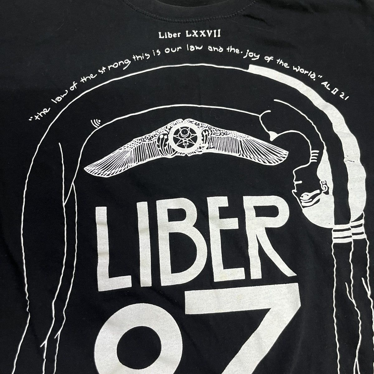 Vintage Vintage Liber Oz Cult T Shirt Size US L / EU 52-54 / 3 - 3 Thumbnail