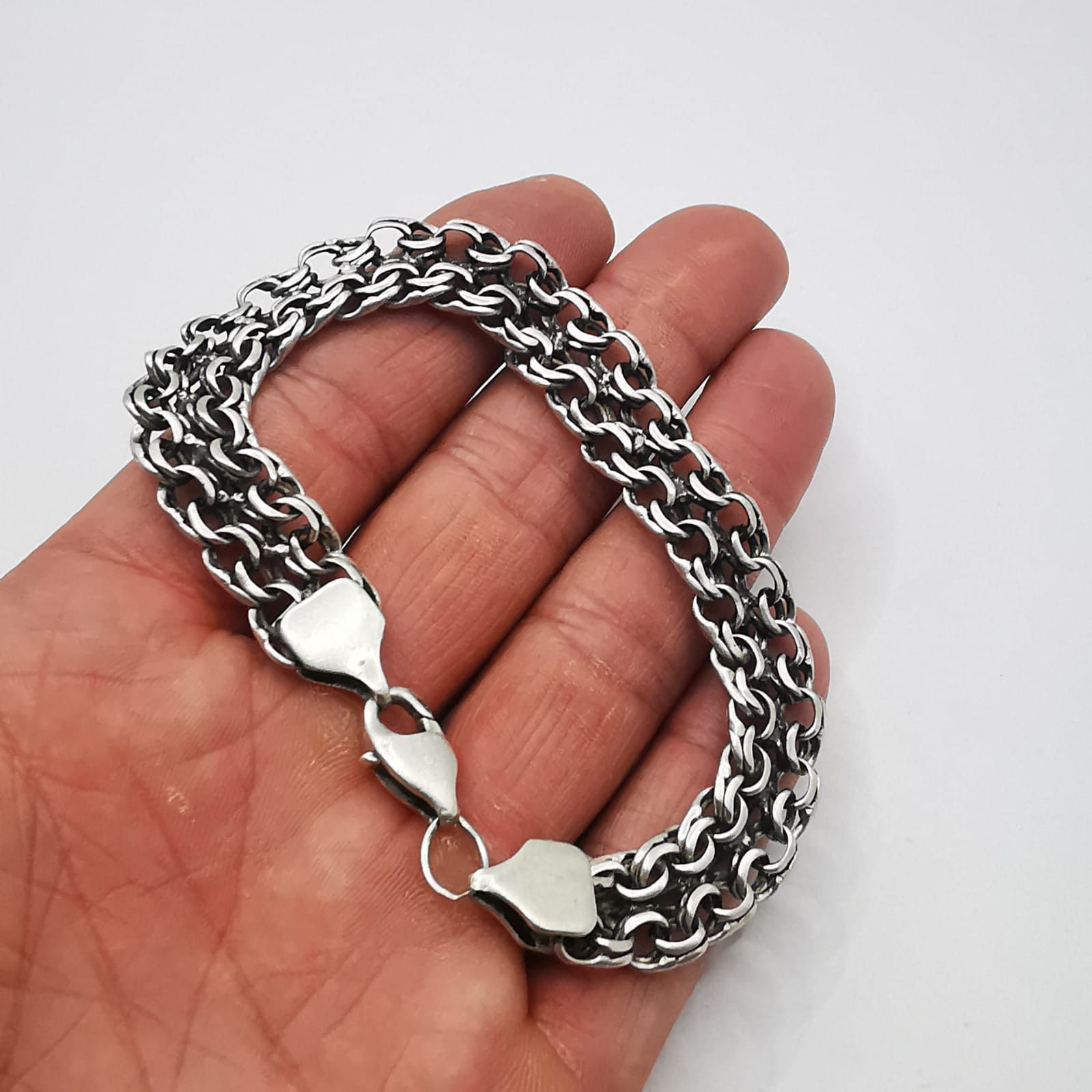 Vintage Vintage Bracelet Jewelry,925 Sterling Silver 28,54g Size ONE SIZE - 6 Thumbnail