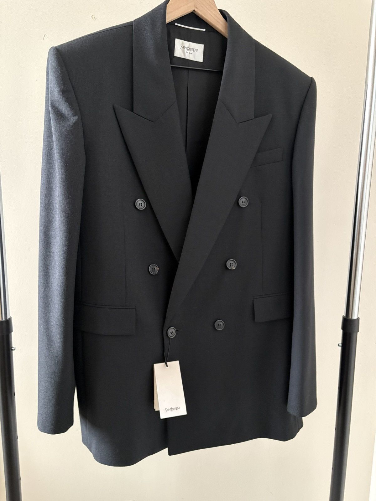 Saint Laurent Paris Double Breasted Blazer Size 42R - 3 Thumbnail