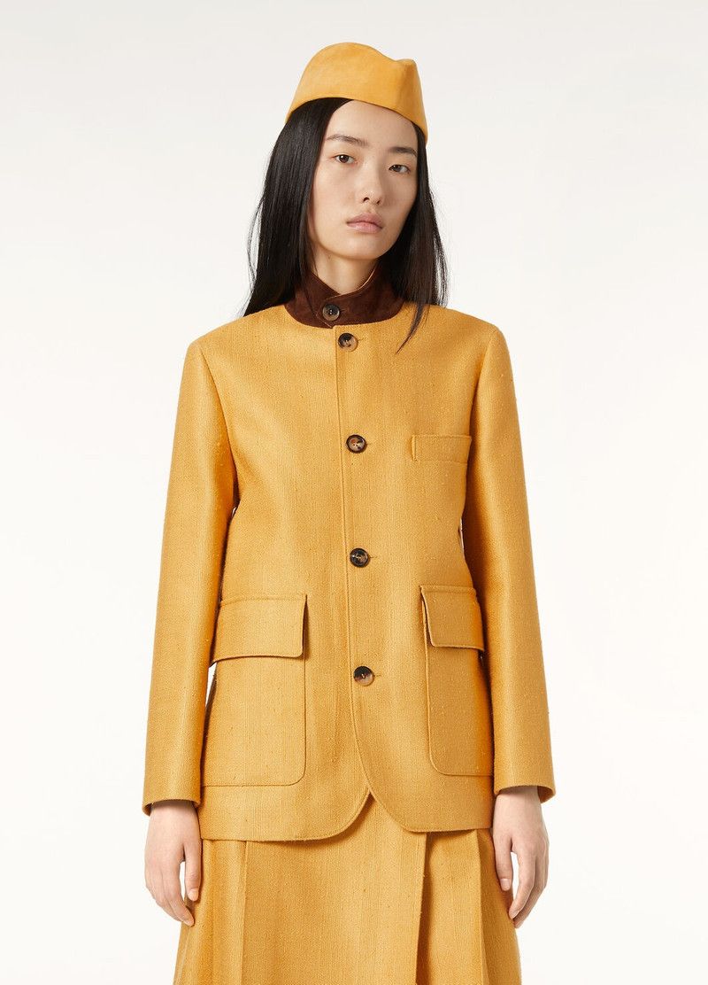 Loro Piana o1srvl11e0526 FAP0457 Roadster Mini Jacket In Yellow Size S / US 4 / IT 40 - 4 Thumbnail