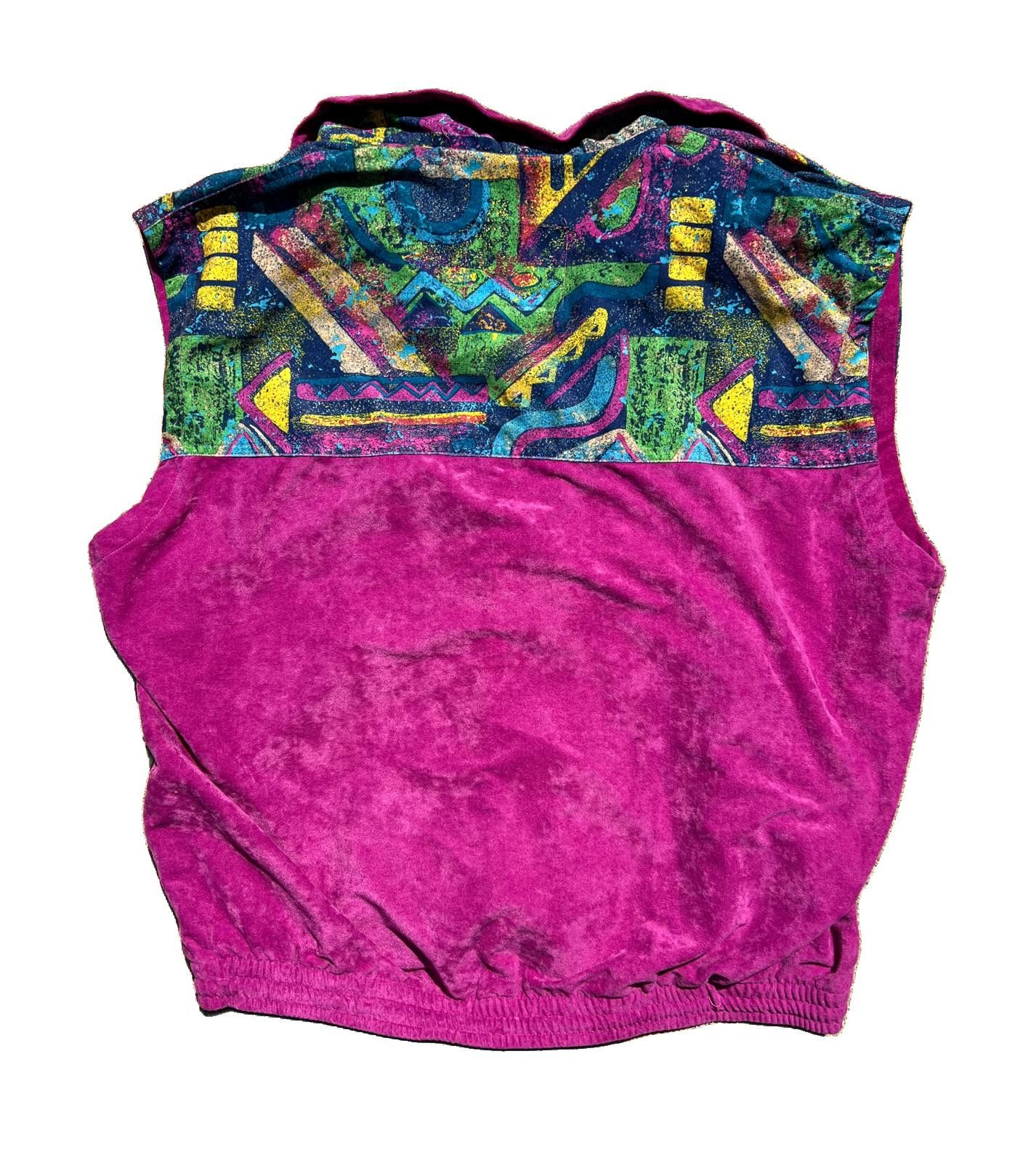 Other 90's Magenta Windbreaker Vest Size XL / US 12-14 / IT 48-50 - 2 Thumbnail