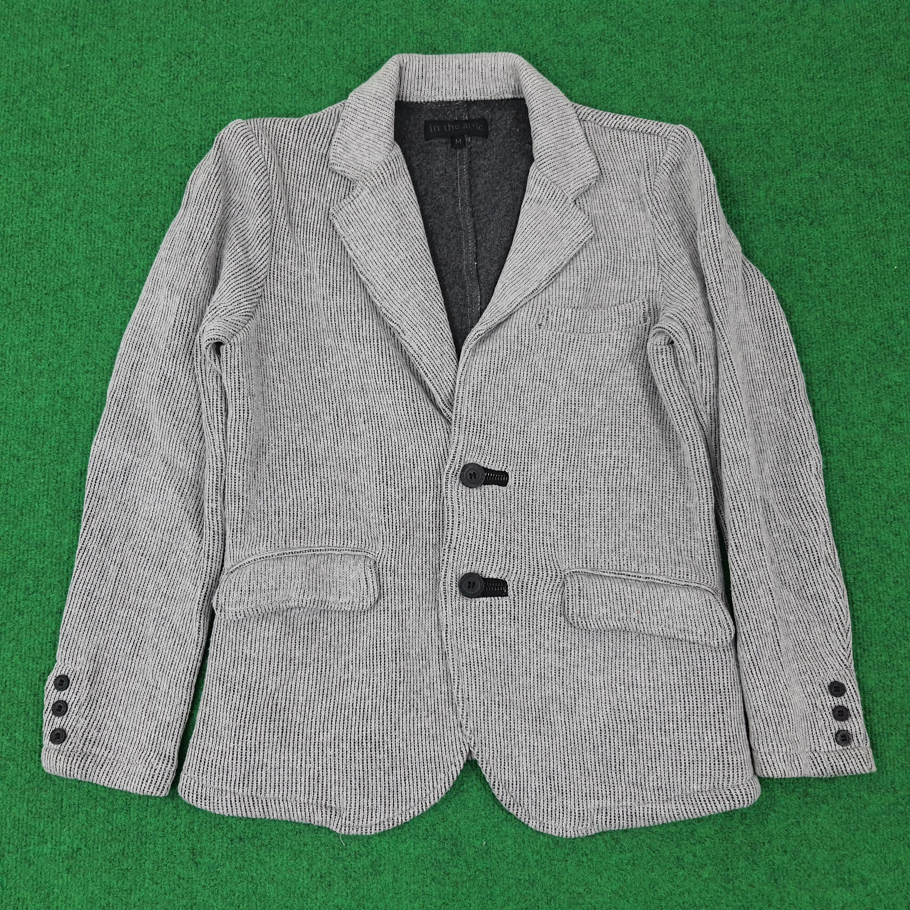 In The Attic × Japanese Brand Vintage in the attic Japan Brand Knitted Blazer C234N2 Size US S / EU 44-46 / 1 - 1 Thumbnail