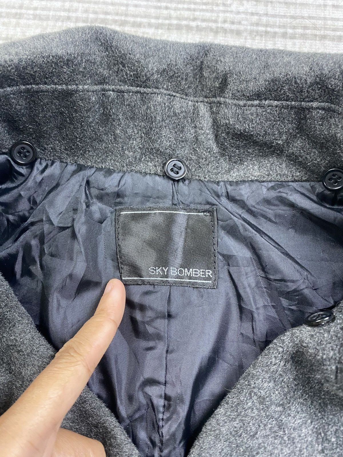 If Six Was Nine × Japanese Brand × Vintage Vintage Sky Bomber Double Collar Punk Bomber Jacket Size US M / EU 48-50 / 2 - 10 Thumbnail