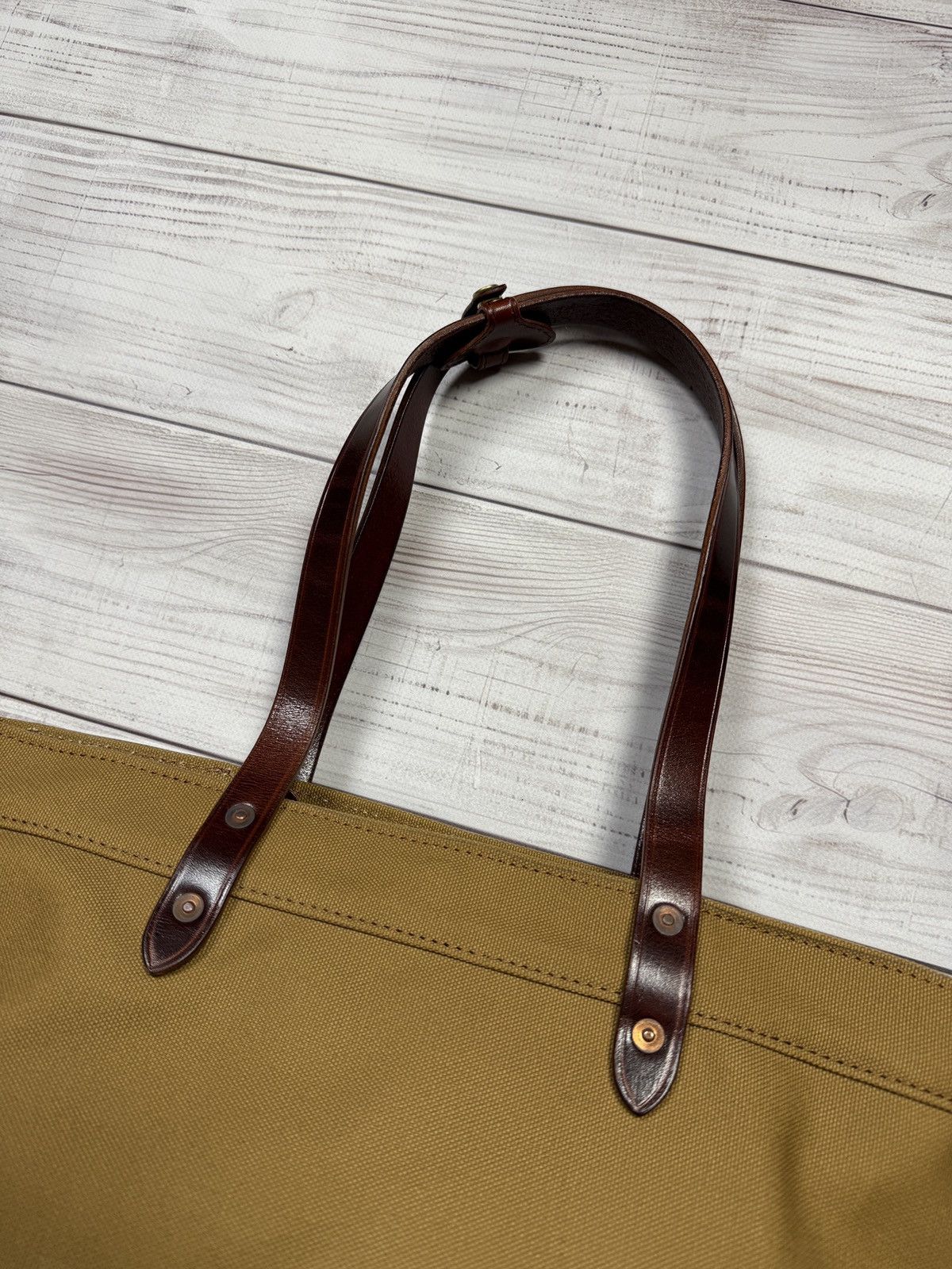 RRL Ralph Lauren RRL Double RL Canvas/Leather Tote Bag Size ONE SIZE - 5 Thumbnail