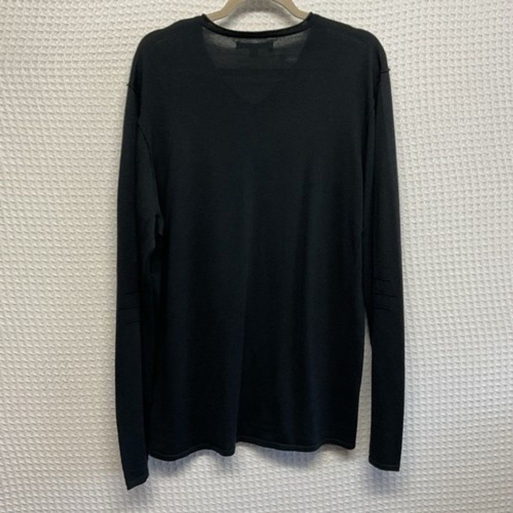 John Varvatos John Varvatos Black Wool Blend VNeck Sweater Pullover Men XL Size US XL / EU 56 / 4 - 8 Thumbnail