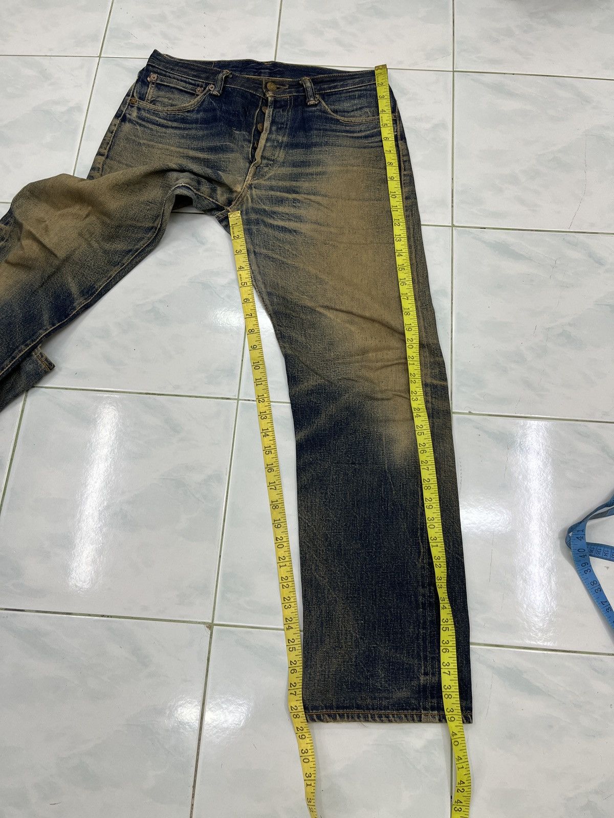 Vintage 🔥🔥🔥ARCHIVE VTG JELADO JAPAN FADED ART SELVEDGE DENIM Size US 31 - 19 Thumbnail