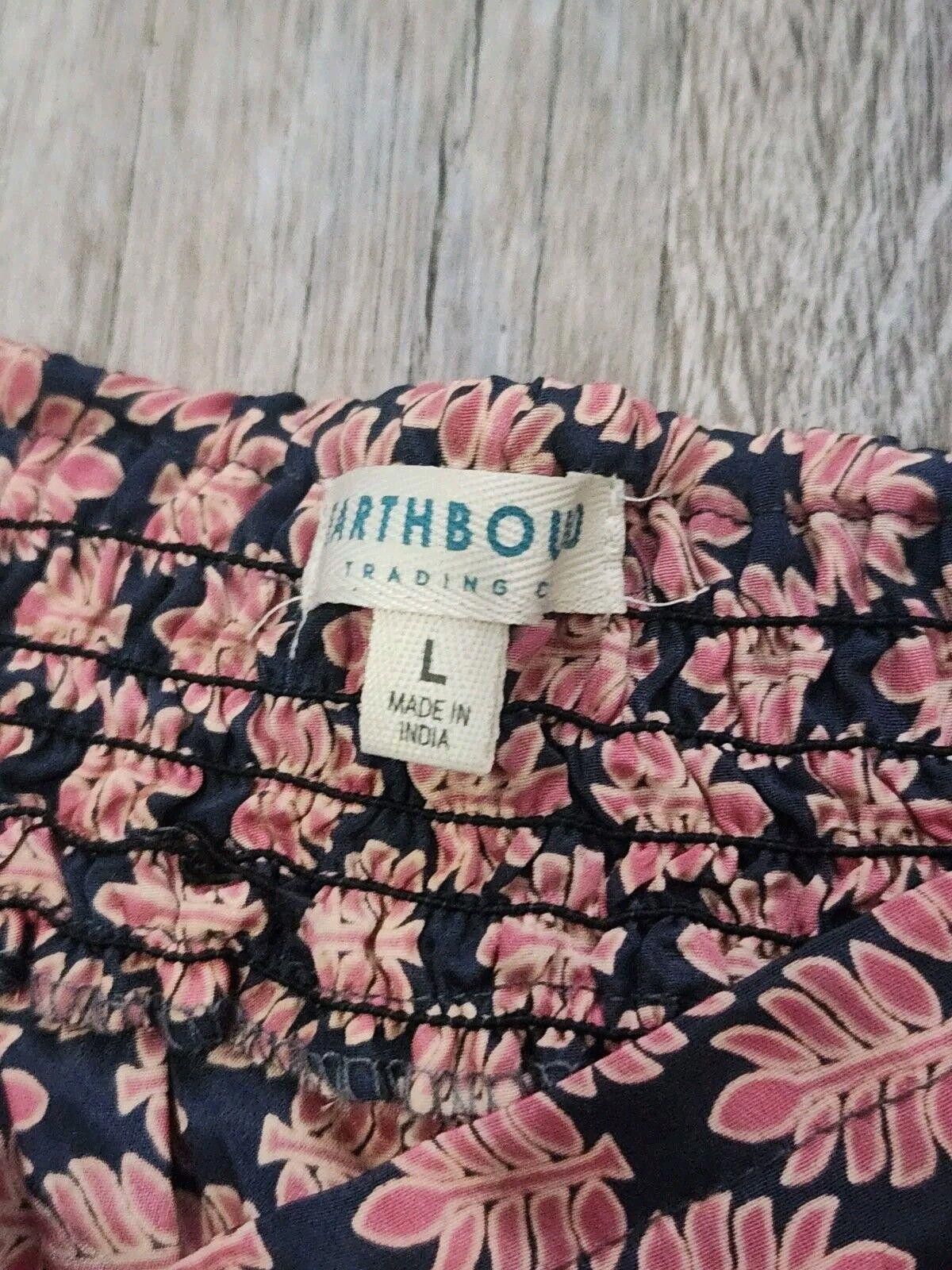 Designer Earthbound Trading Shorts Large Boho Hippie Drawstring Silky Size 36" / US 14 / IT 50 - 3 Thumbnail