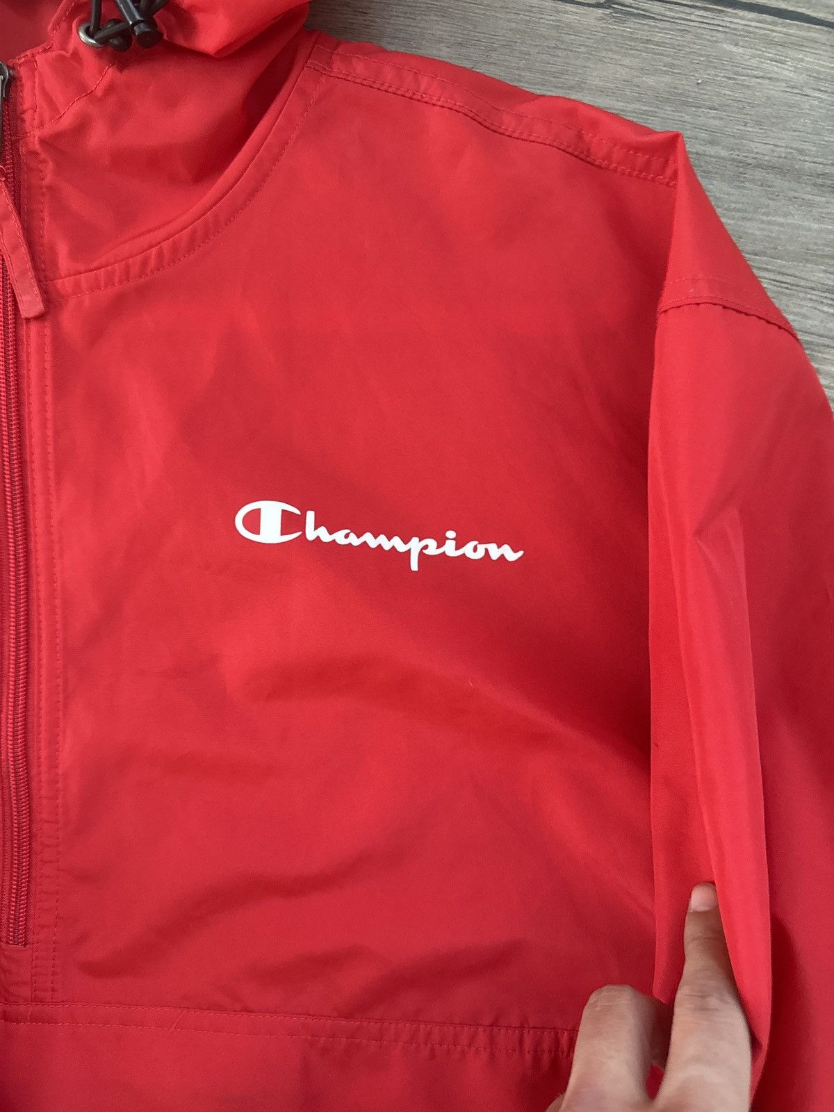 Champion Red Champion Windbreaker Size US M / EU 48-50 / 2 - 2 Thumbnail