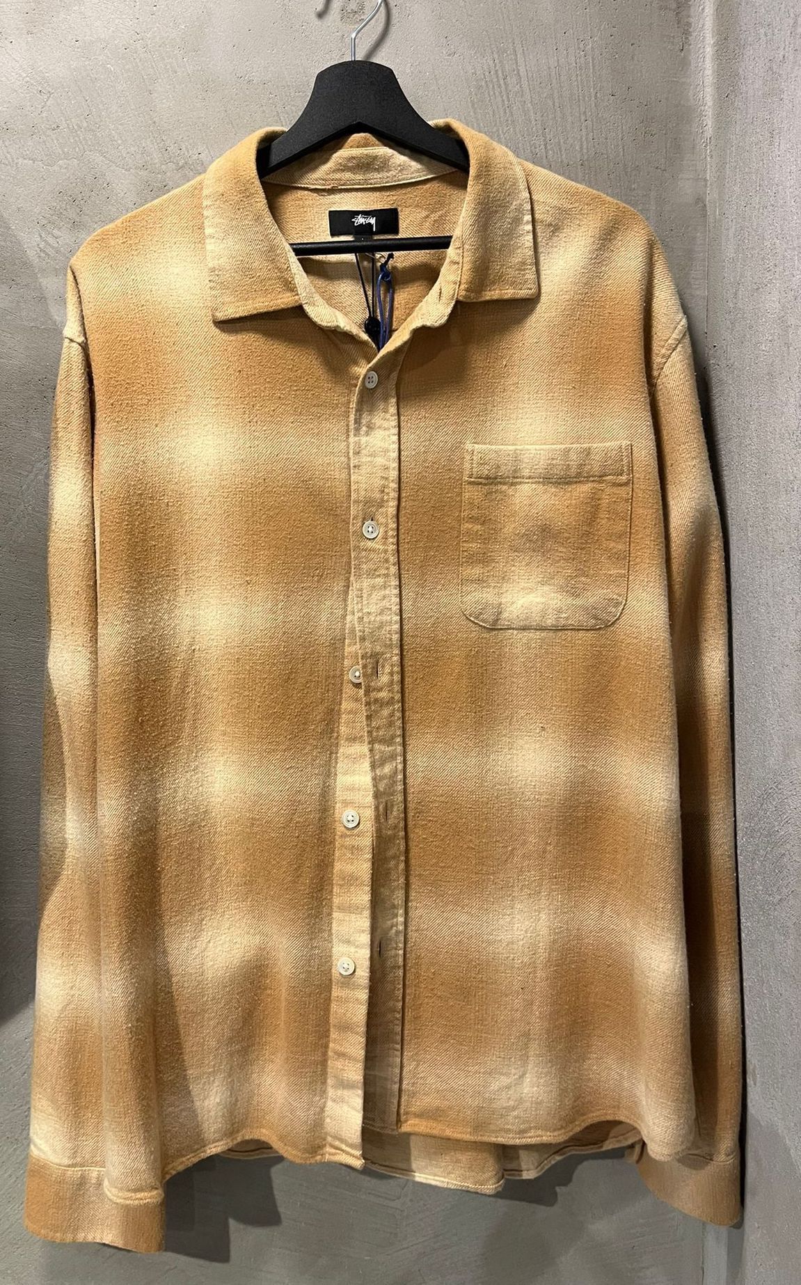 トップス 23ss Stussy Bay Plaid Shirts tan L トップス 23ss Stussy Bay Plaid Shirts tan L 新作アイテムSU23