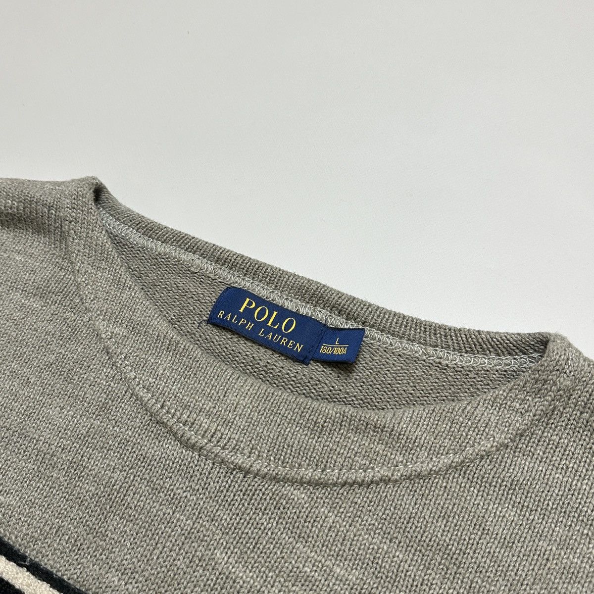Polo Ralph Lauren Polo Ralph Lauren RRL STYLE knitted sweater big logo Size US L / EU 52-54 / 3 - 8 Thumbnail