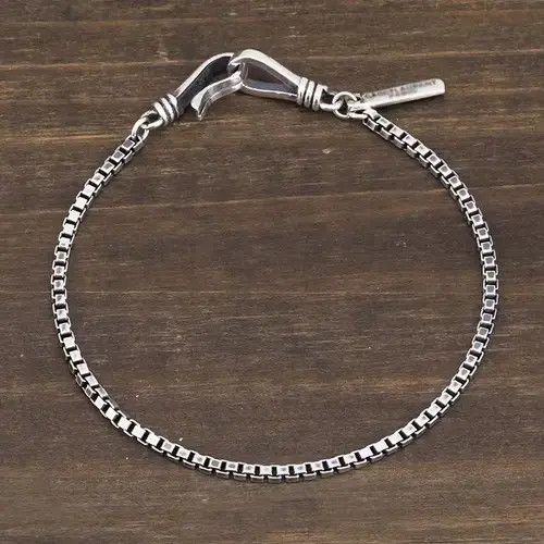 VIBE Bracelet box chain 925 Sterling Silver Size ONE SIZE - 3 Thumbnail