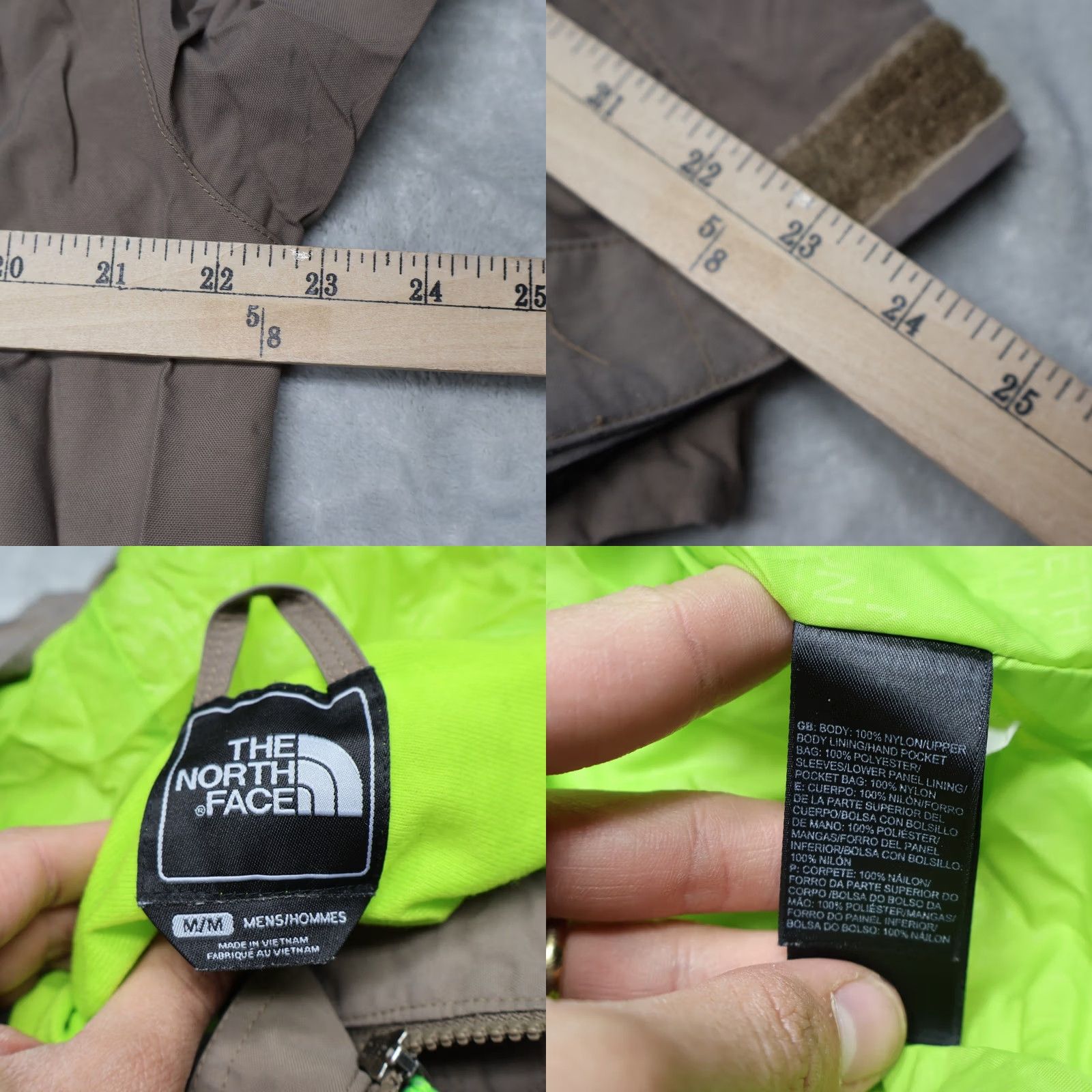 The North Face The North Face Jacket Men Medium Brown Hooded Wind Rain Full Zip Hiking Outdoor Size US M / EU 48-50 / 2 - 9 Thumbnail