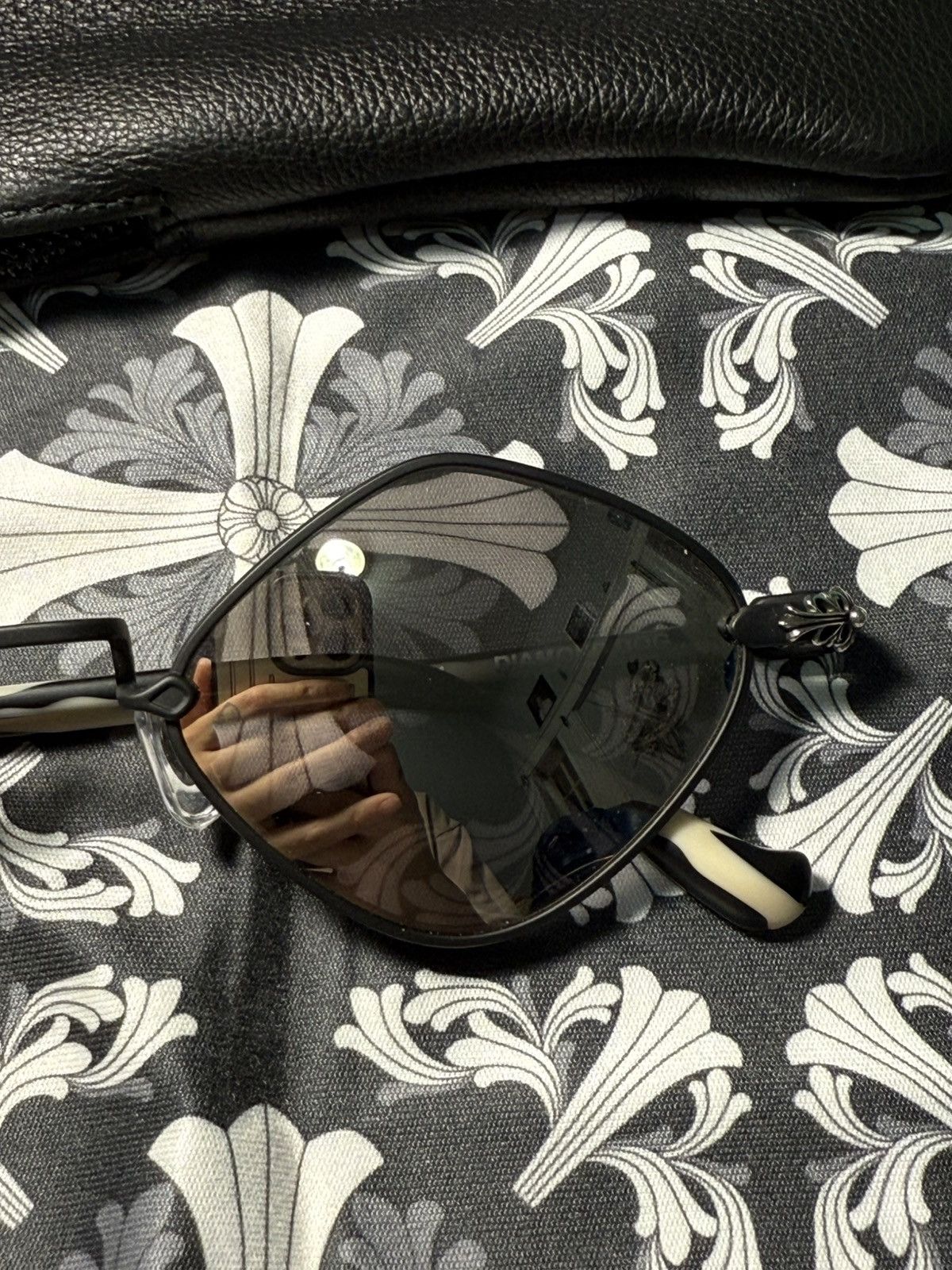 Chrome Hearts Chrome Hearts Diamond Dog Glasses-Matt Black Size ONE SIZE - 2 Thumbnail