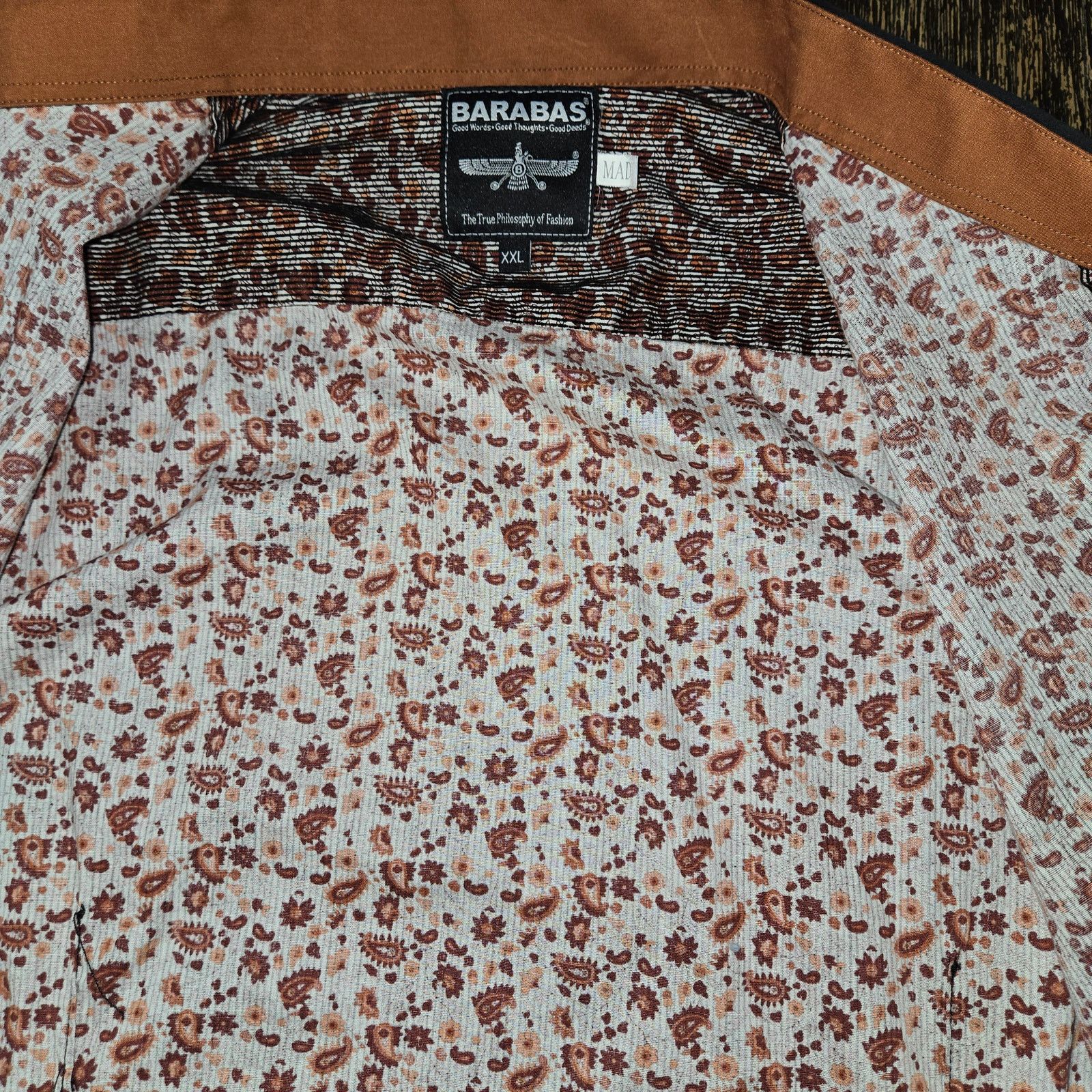 Other Barabas Sz 2XL Long Sleeve Button Down Paisley Flip Cuffs Size US XXL / EU 58 / 5 - 5 Thumbnail