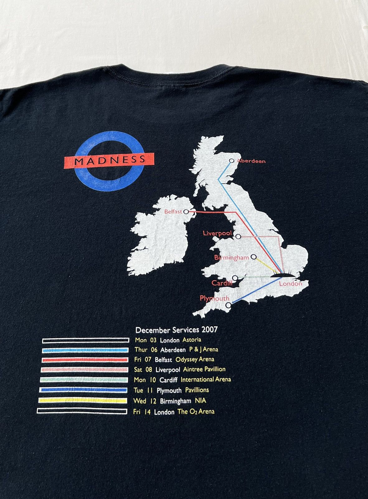 Band Tees Vintage 2007 Madness Band Uk Tour Black T-shirt Size US XL / EU 56 / 4 - 13 Thumbnail