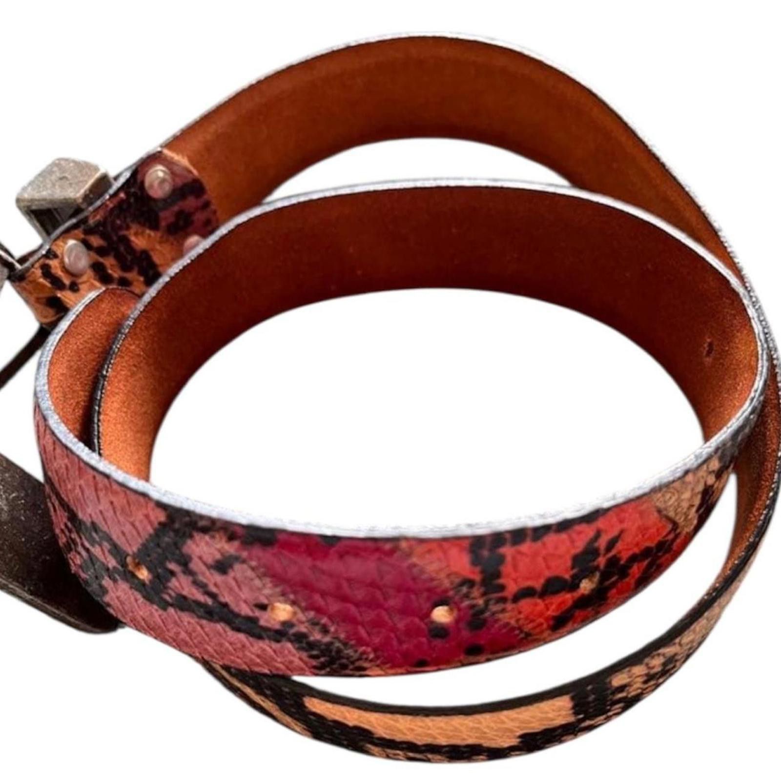 Other Snake pattern pink whimsy goth grunge unique belt Size ONE SIZE - 2 Thumbnail