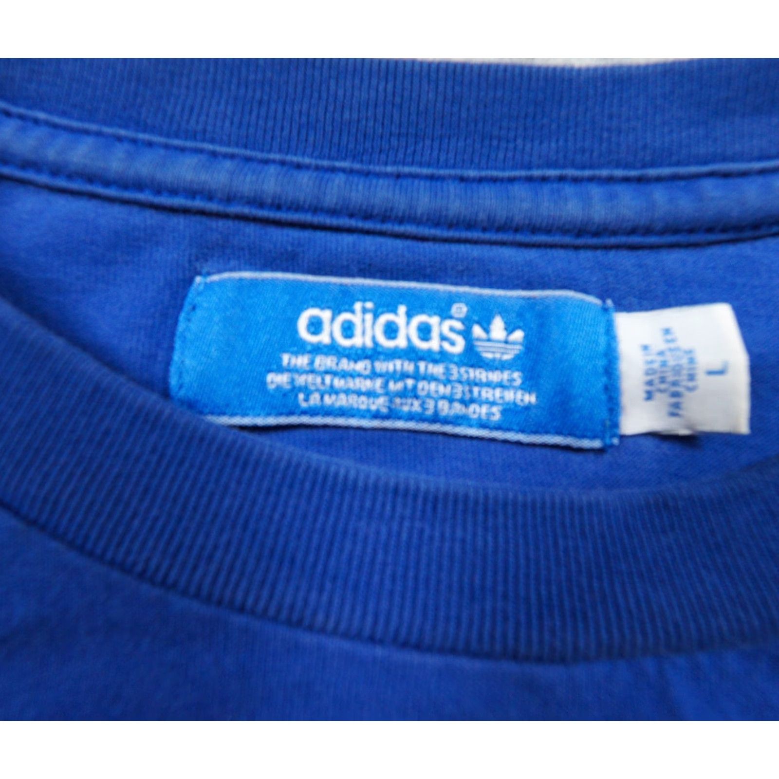 Adidas Adidas Shirt Mens Large Blue Def Jam Hip Hop Graphic Tee Trefoil Crewneck Adult Size US L / EU 52-54 / 3 - 5 Thumbnail