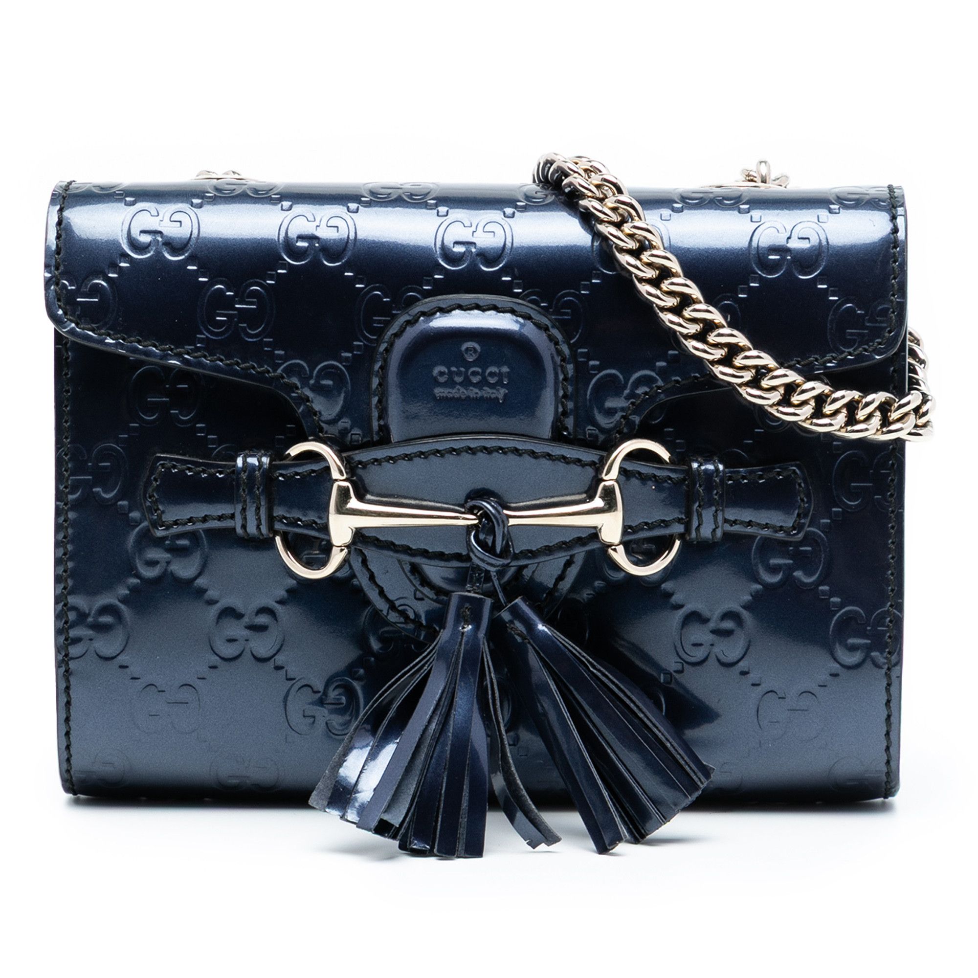 Gucci Gucci Mini Patent Guccissima Emily Crossbody Size ONE SIZE - 1 Thumbnail