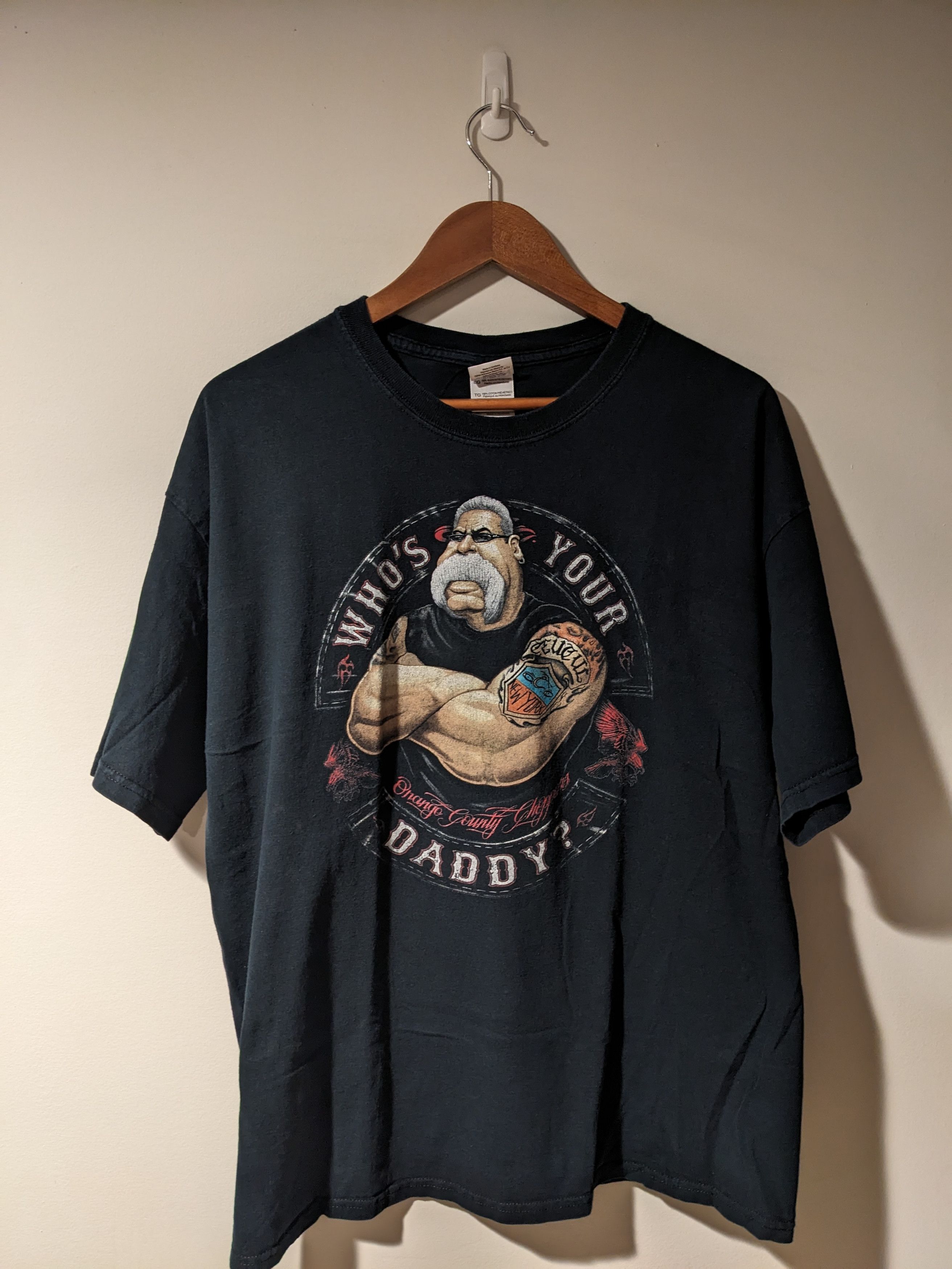 Vintage × West Coast Choppers Vintage Y2K Orange County Choppers Who's Your Daddy T-Shirt Size US XL / EU 56 / 4 - 1 Thumbnail