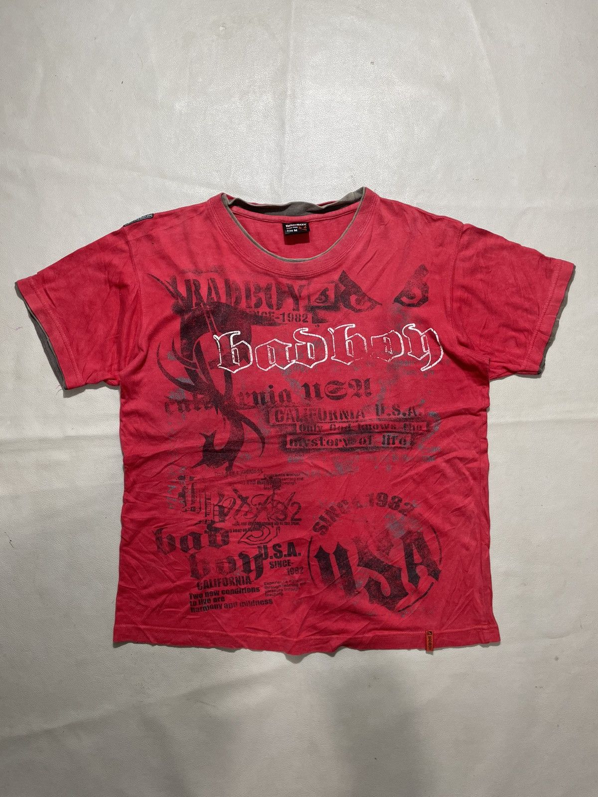 Hysteric Glamour Bad Boy Double Layer Tshirt Crazy Vintage Y2k Size US M / EU 48-50 / 2 - 1 Thumbnail