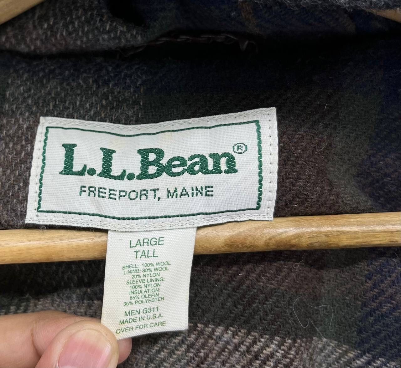 L.L. Bean Vintage L.L. Bean Thinsulate Duffle Wool Long Jacket Size US L / EU 52-54 / 3 - 8 Thumbnail