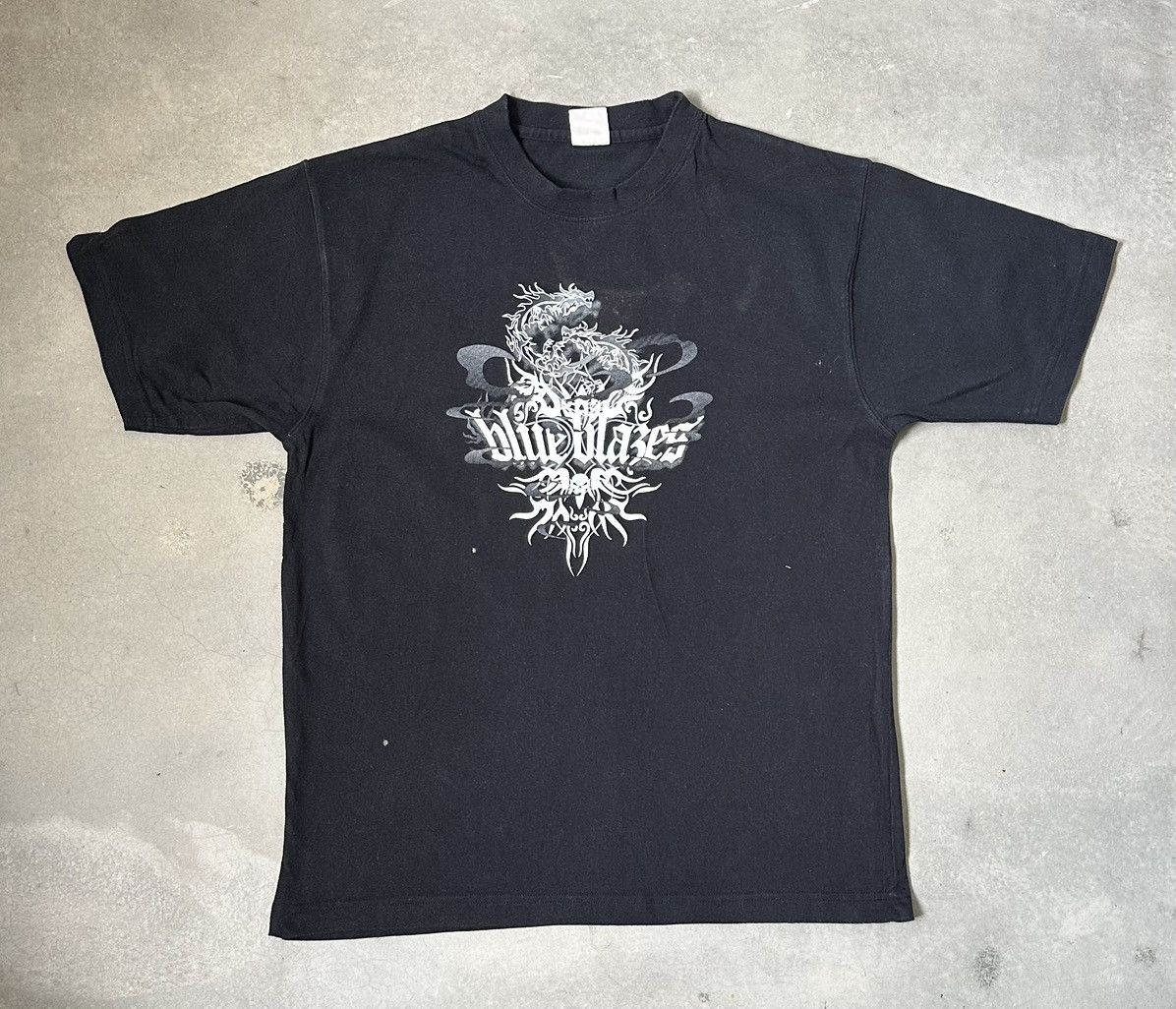 Japanese Brand VINTAGE HILL CROP BLUE BLAZES DRAGON JAPAN TEE Size US M / EU 48-50 / 2 - 1 Thumbnail