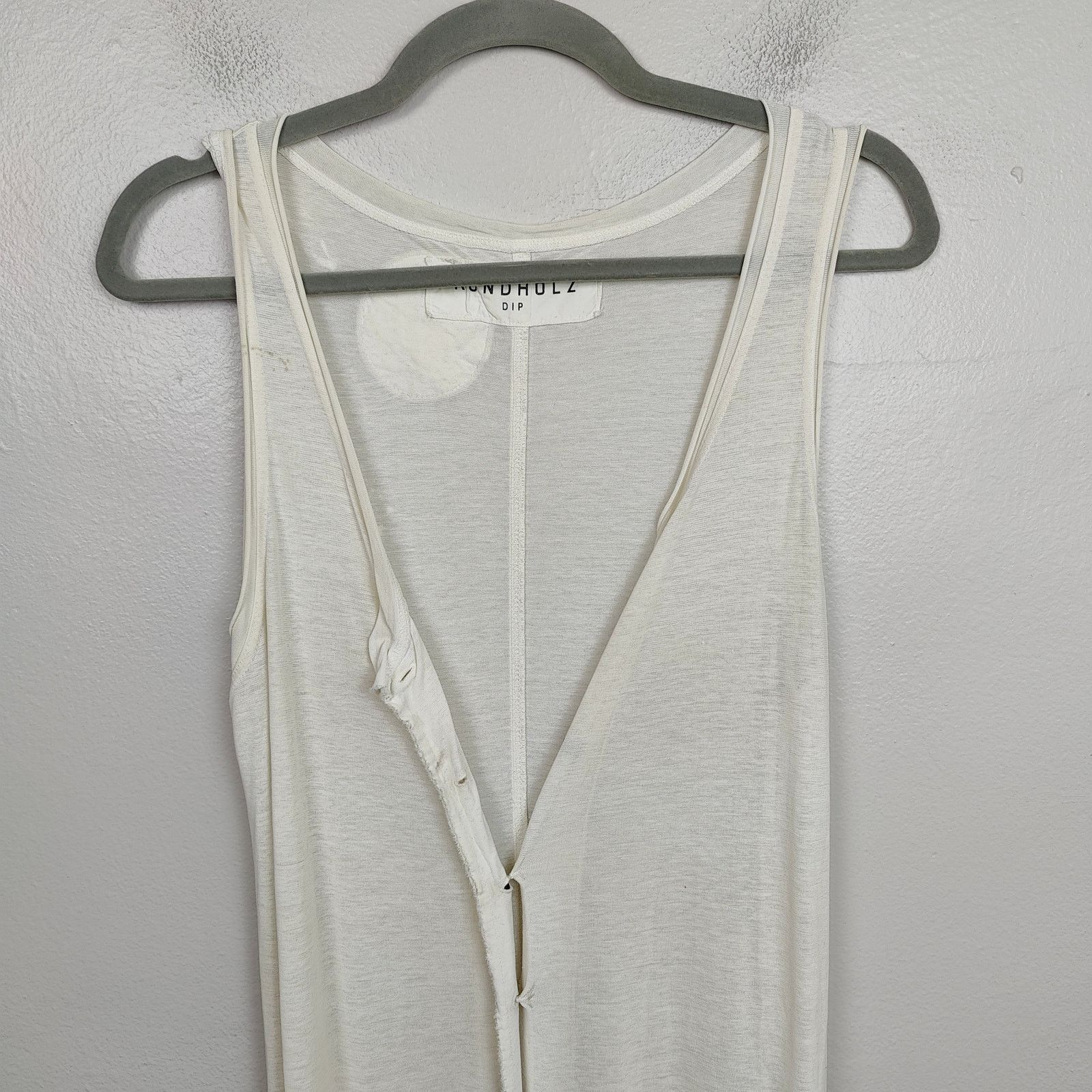 Other Rundholz Dip Jumpsuit Size Small White Cotton NASA Size 27" / US 4 / IT 40 - 3 Thumbnail