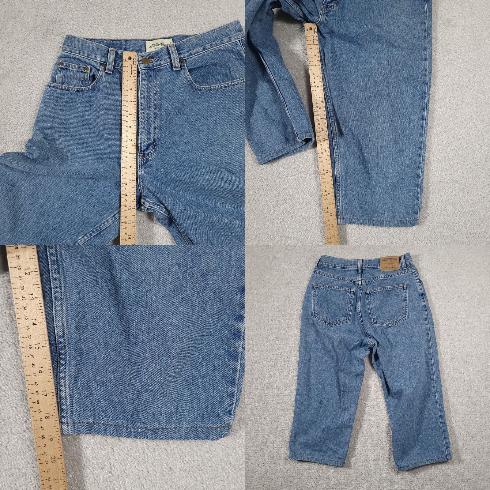 Eddie Bauer VINTAGE Eddie Bauer Capri Jeans Pants Women's 10 Petite Cropped Hemmed 19" L Size 32" / US 10 / IT 46 - 8 Thumbnail