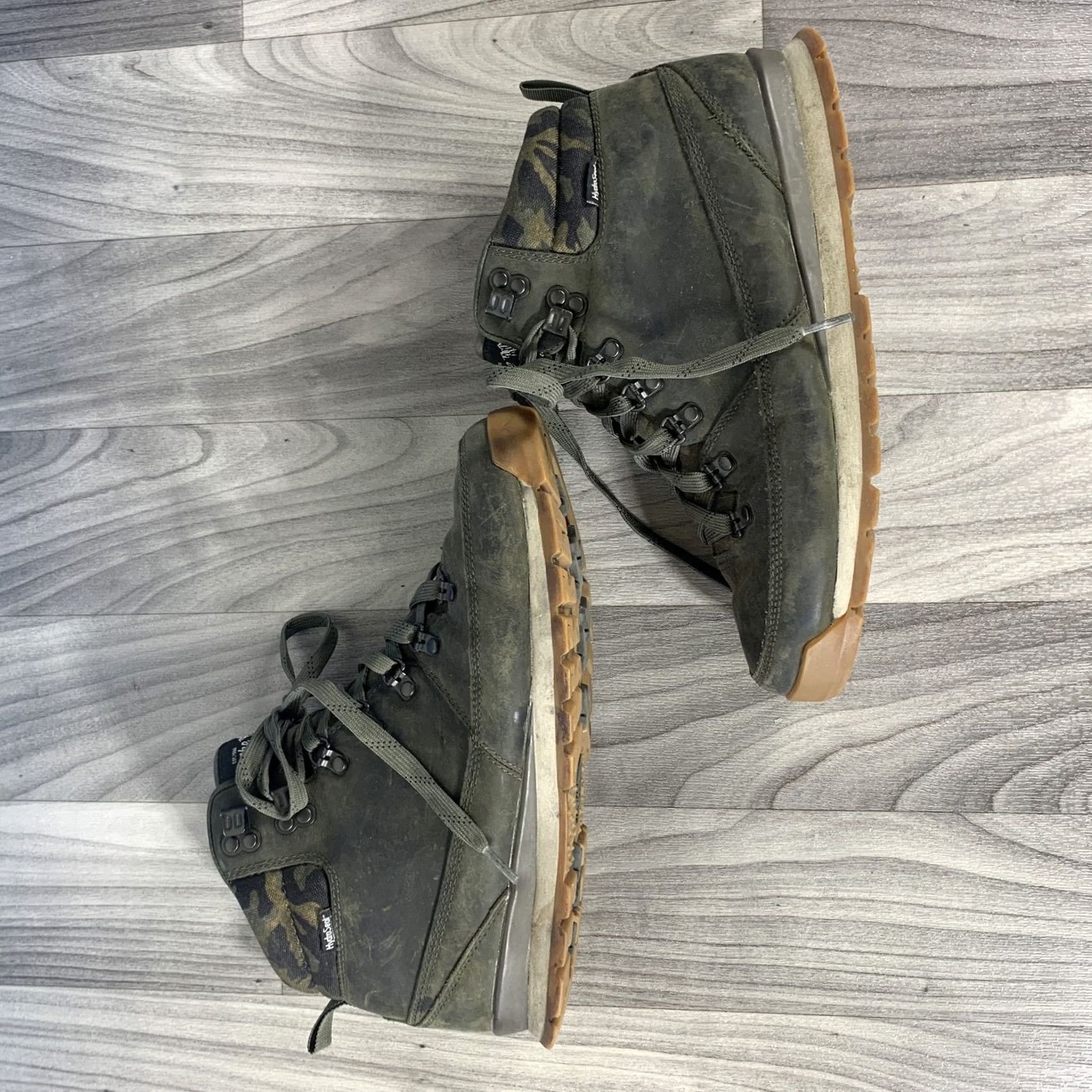 The North Face The North Face Green Leather Lace Up Hiking Work Casual Boots Men's US 9.5 Size US 9 / EU 42 - 6 Thumbnail