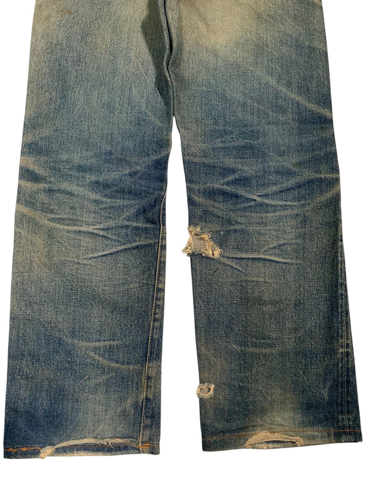 Sugar Cane VINTAGE SUGAR CANE SELVEDGE FADED & RUSTY DISTRESSED DENIM Size US 30 / EU 46 - 17 Thumbnail