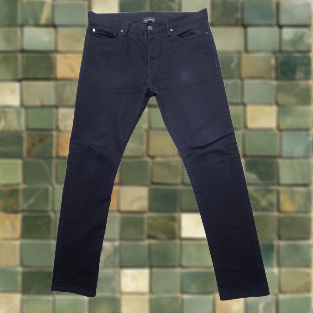 John Elliott John Elliott Jeans The Cast 2 Mens Slim Taper 33 x 30 Black Low Rise Denim Japan Made Jeans Size US 33 - 1 Thumbnail