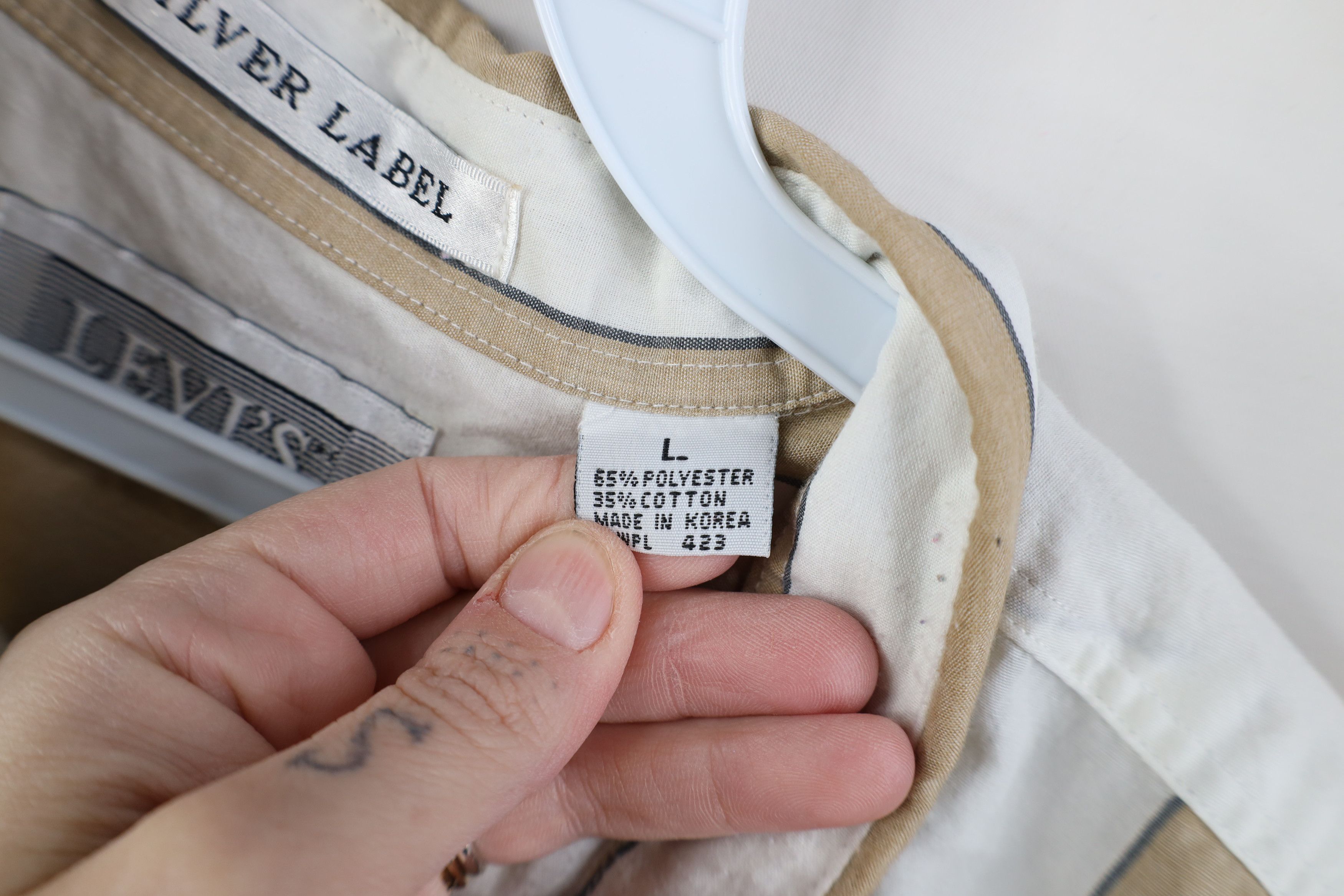 Levi's Vintage 80s Levis Big E Short Sleeve Button Down Shirt Size US L / EU 52-54 / 3 - 12 Thumbnail