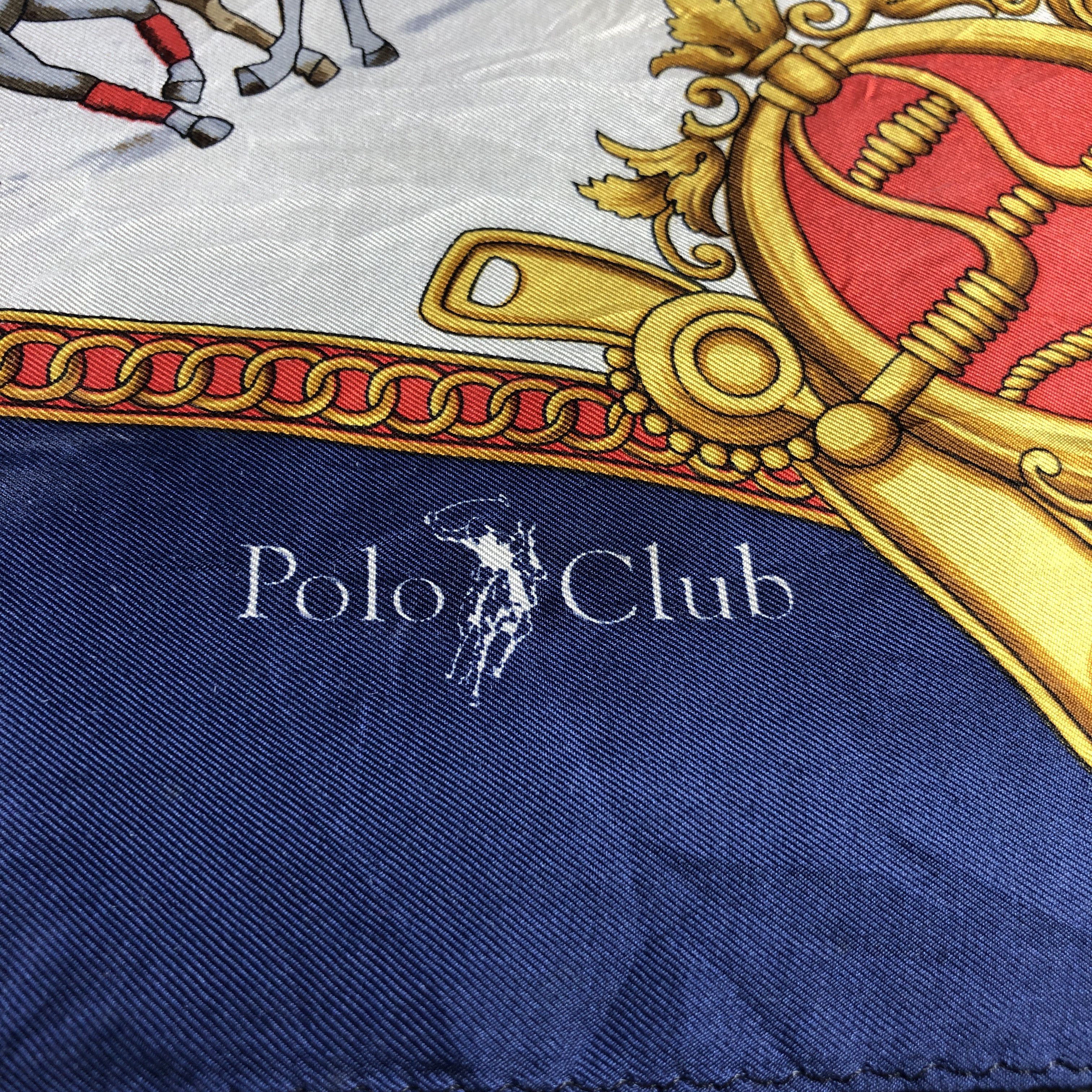 Japanese Brand Polo Club Luxury Silk Scarf M1307 Size ONE SIZE - 4 Thumbnail