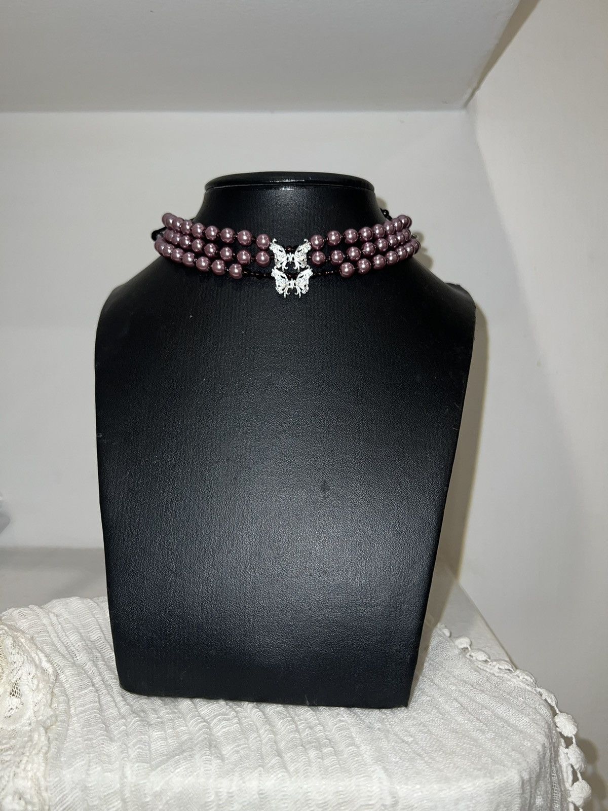 Japanese Brand Purple butterfly imitation pearl set 🔮🦋 Size ONE SIZE - 9 Thumbnail