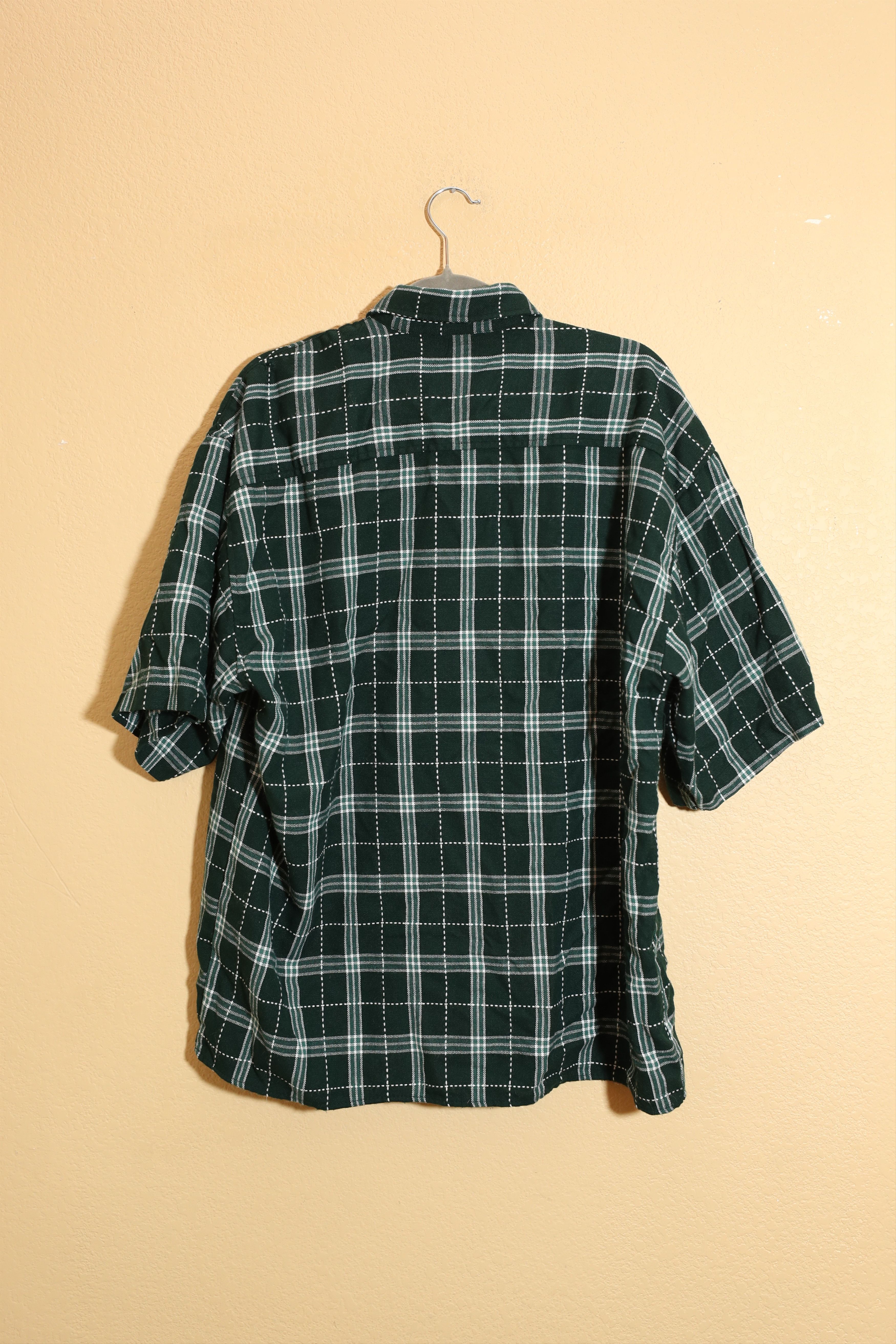 Vintage Wicked Vintage Green Short Sleeve Flannel (L) Size US L / EU 52-54 / 3 - 2 Thumbnail