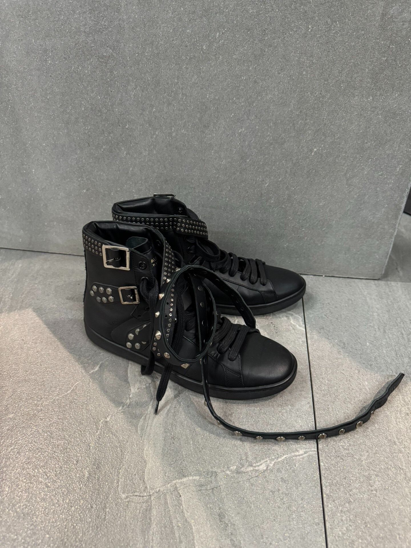 Hedi Slimane Yves Saint Laurent Rock High-Top Sneakers Size US 5 / EU 37 - 1 Thumbnail