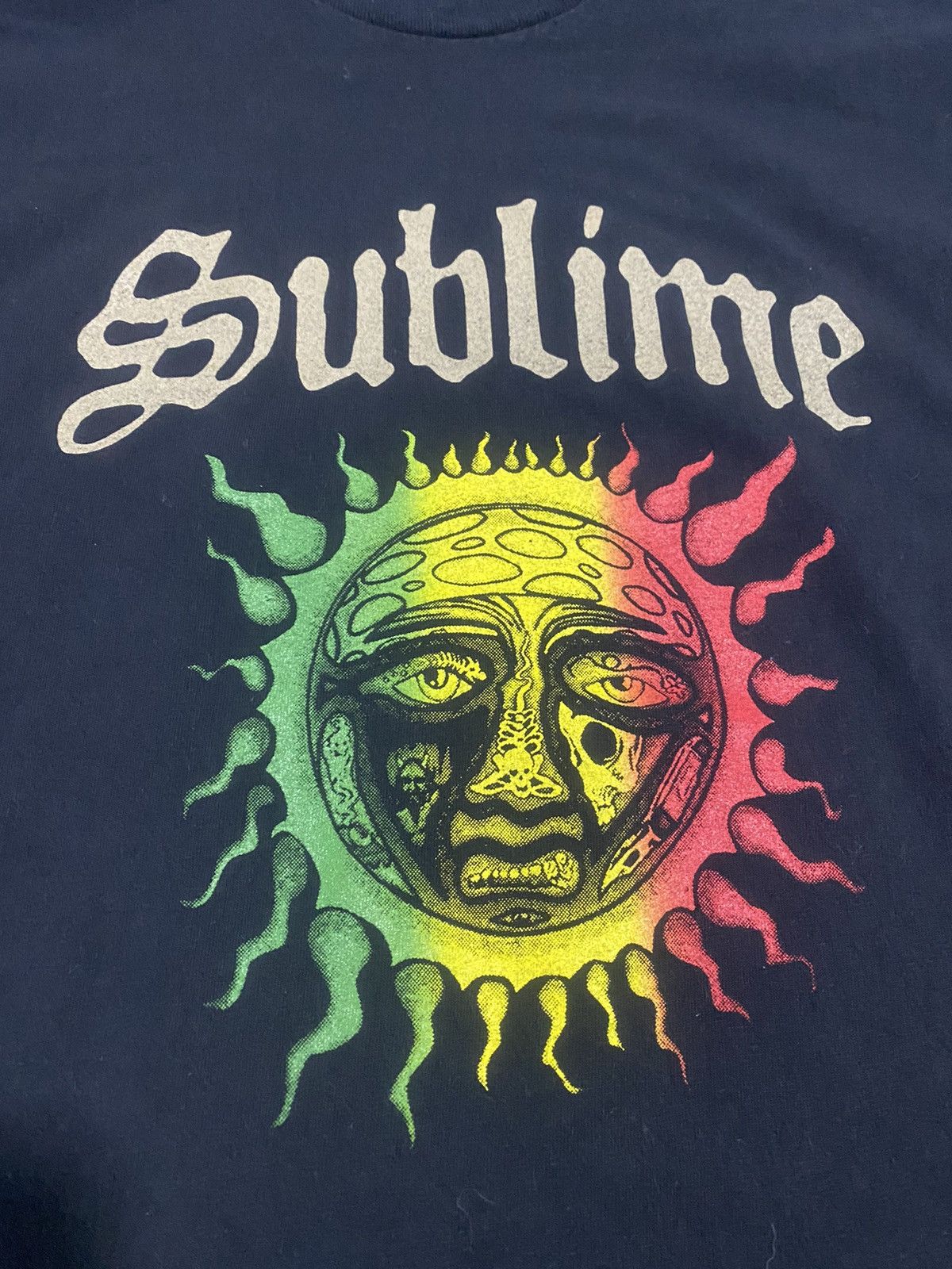 Band Tees × Sublime × Vintage Vintage Y2K Sublime Rasta Sun Tee Large Size US L / EU 52-54 / 3 - 4 Thumbnail