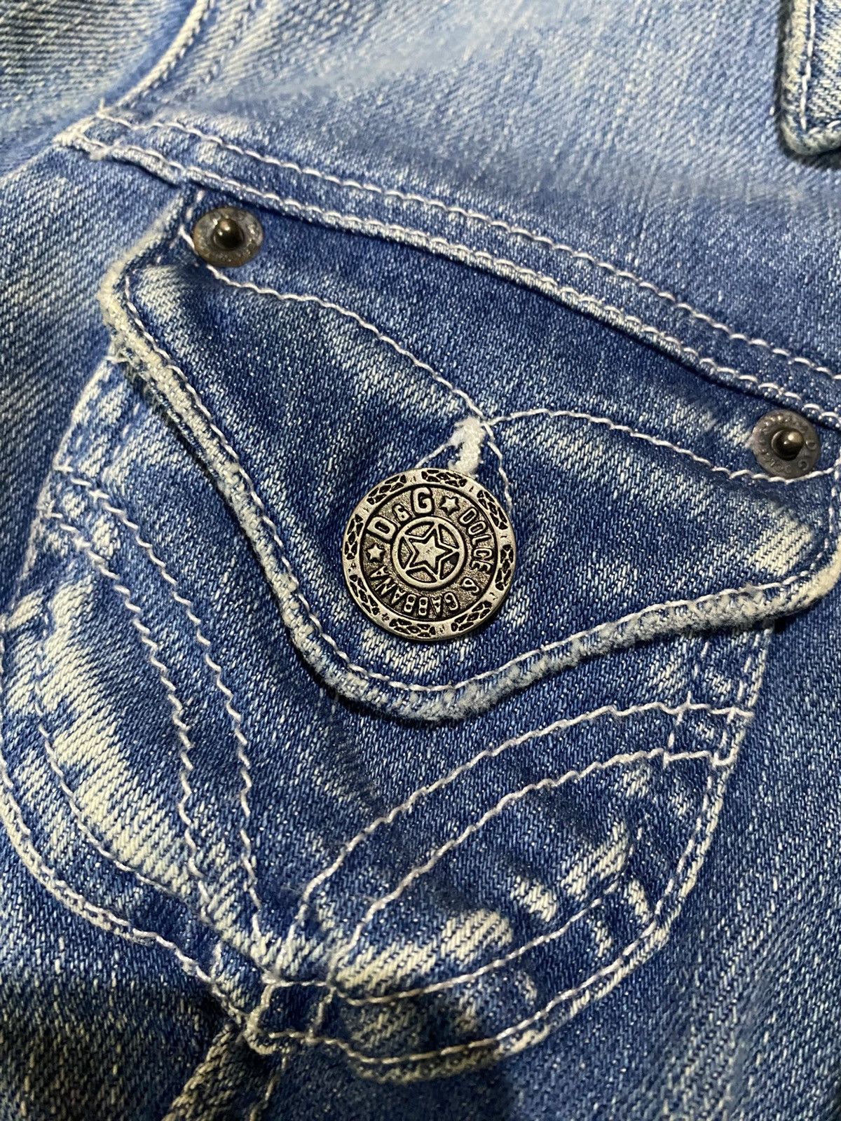 Dolce & Gabbana Dolce & Gabbana Denim Jacket Size S / US 4 / IT 40 - 7 Thumbnail