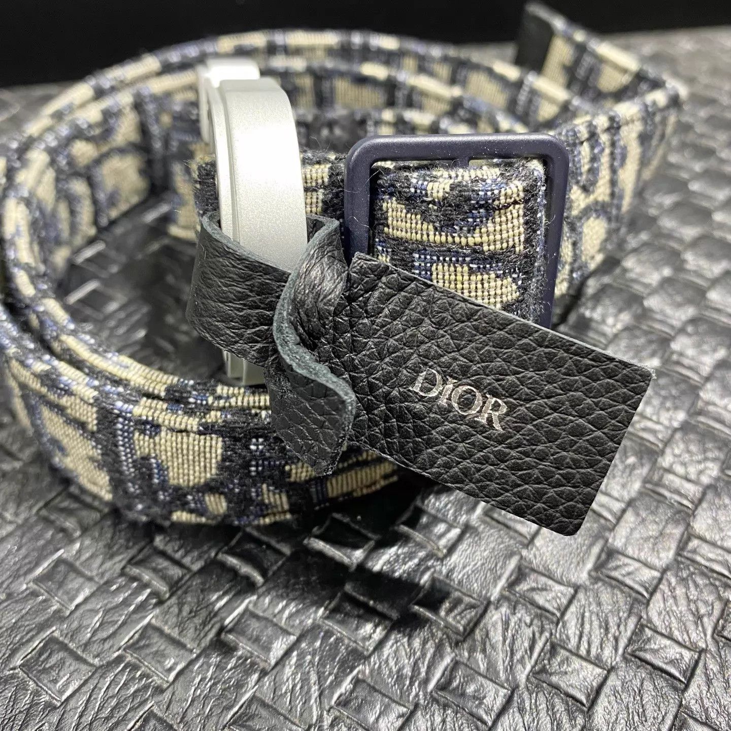 Dior Dior 99 New All Over Logo Belt CD Silver Buckle 90 Size ONE SIZE - 2 Thumbnail