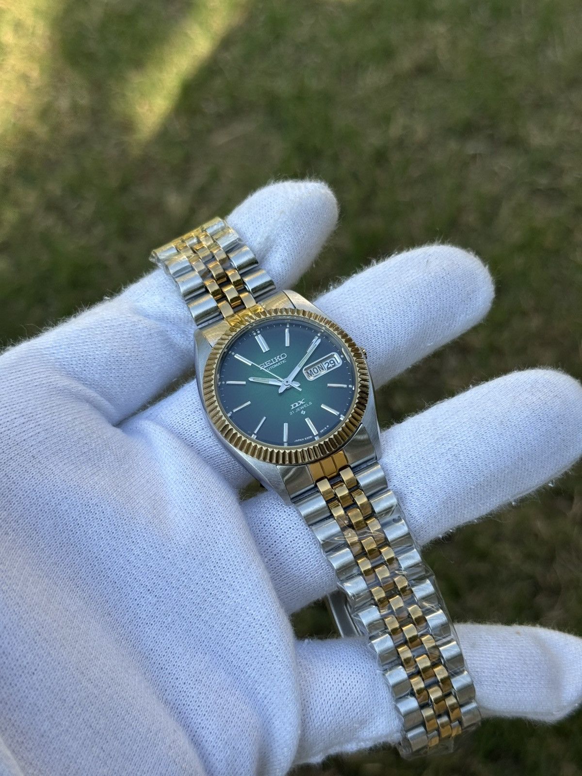 Seiko Seiko 5 DX Fluted Bezel Automatic 6309 Japanese mens Watch Size 36 - 15 Thumbnail