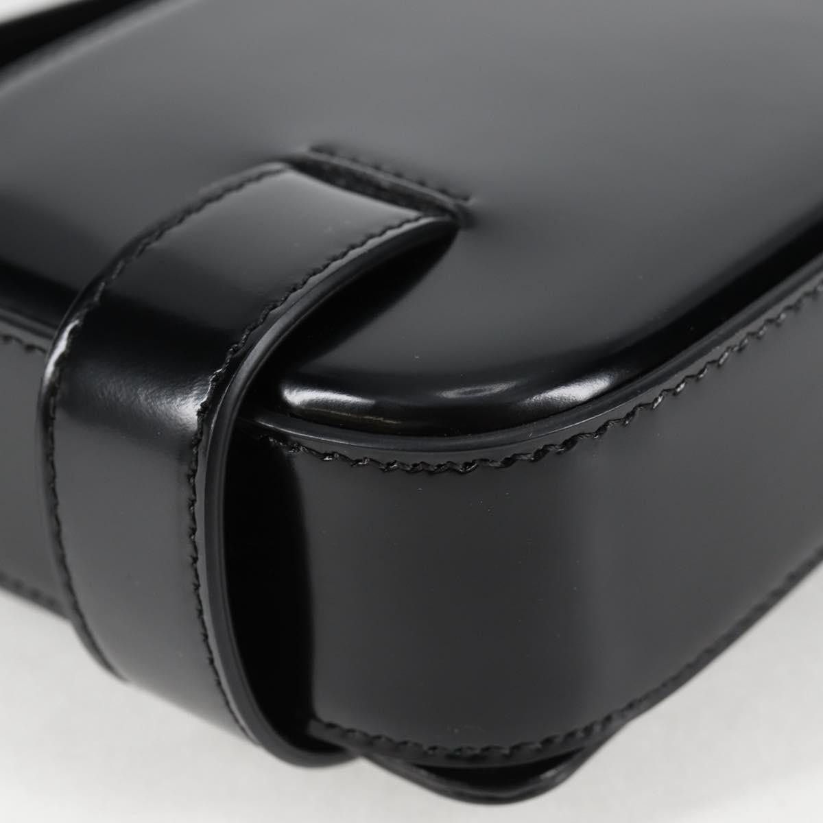 Salvatore Ferragamo Salvatore Ferragamo Patent Leather Gancini Black Size ONE SIZE - 7 Thumbnail