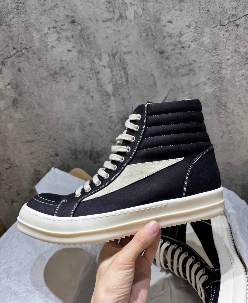 Rick Owens Vans Rick Owens DRKSHDW High-Top Sneakers Size US 11.5 / EU 44-45 - 3 Thumbnail