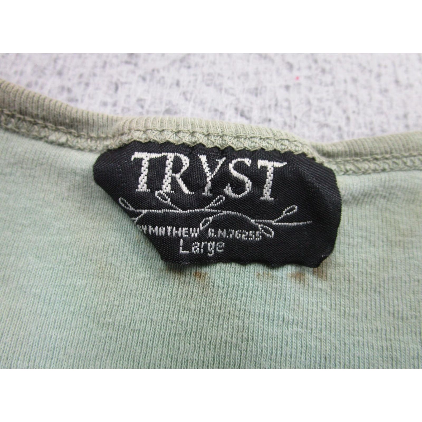 Vintage Tryst Shirt Womens Large Turquoise Brown Paisley Beaded Embellished Boho y2k Size L / US 10 / IT 46 - 4 Thumbnail