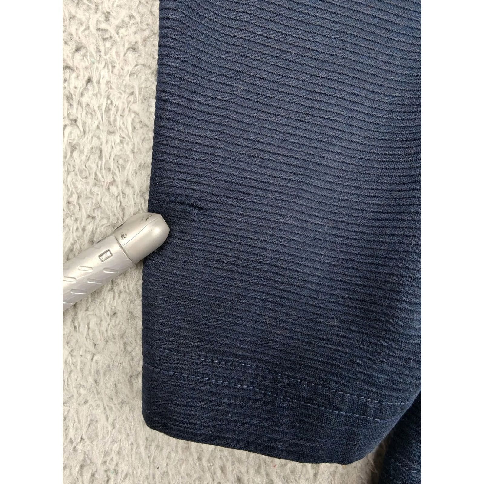 Hugo Boss HUGO BOSS Sweater Mens M Blue 1/4 Zip Mock Neck Knit Pullover Casual Size US M / EU 48-50 / 2 - 2 Thumbnail