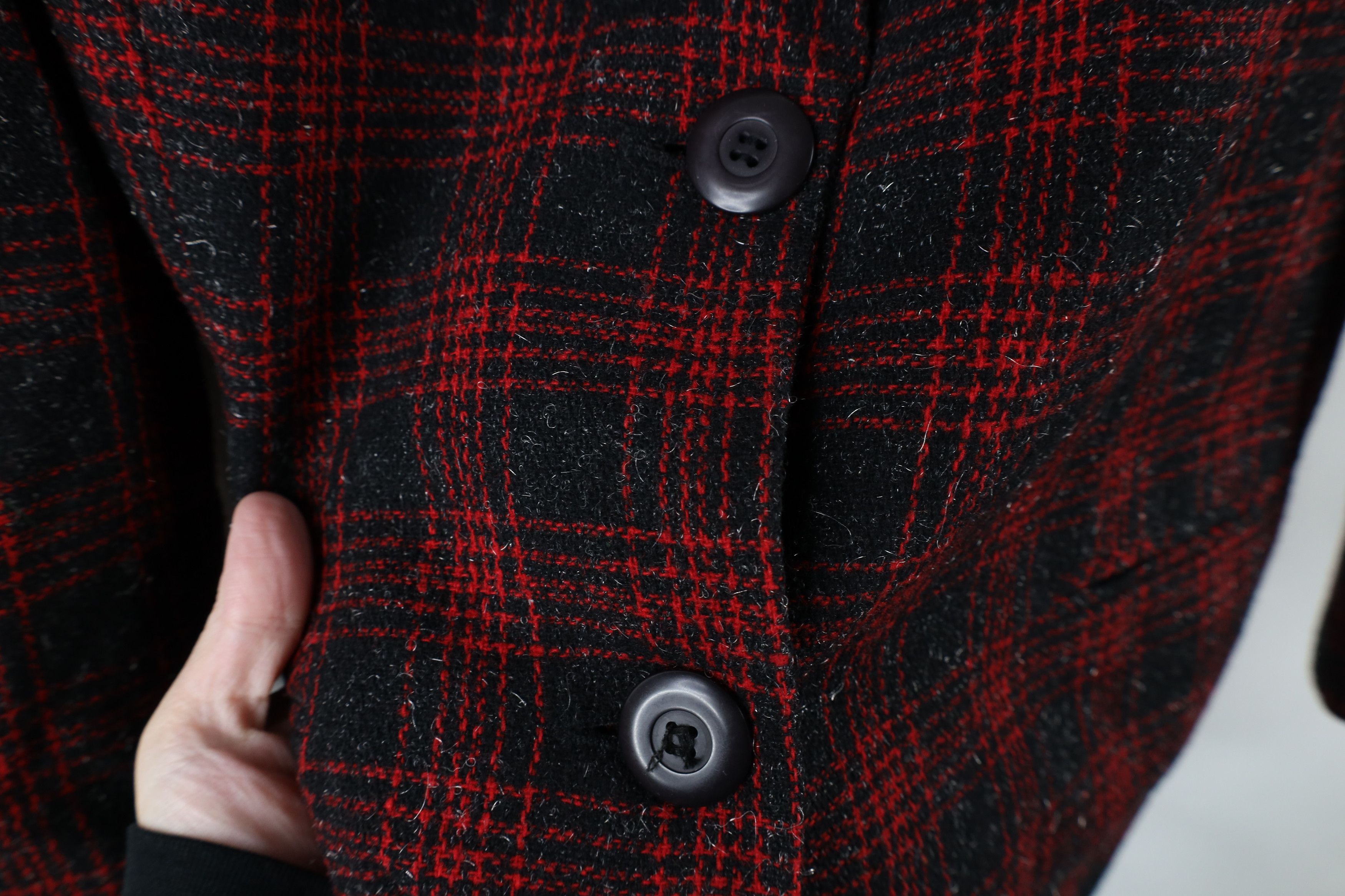 Vintage Vintage 90s Streetwear Button Blazer Suit Coat Jacket Plaid Size XXL / US 16-18 / IT 52-54 - 4 Thumbnail