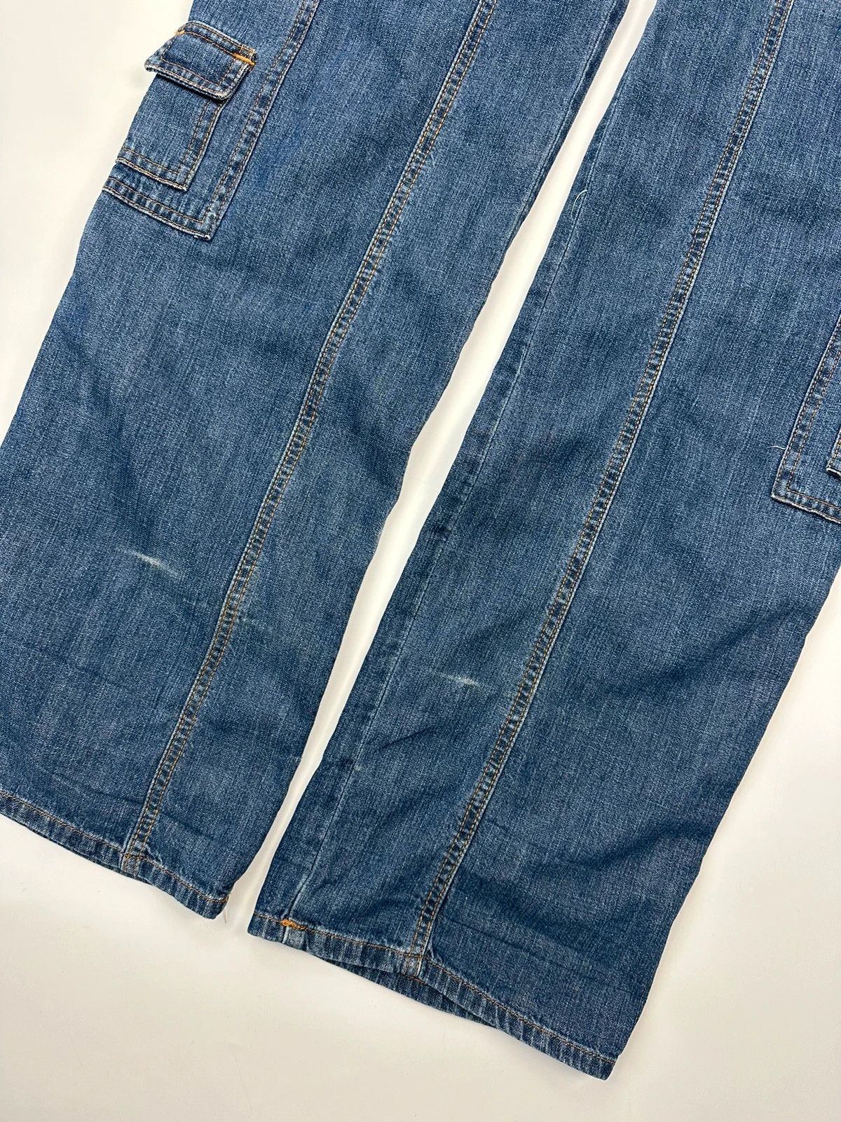 Dolce & Gabbana Dolce Gabbana SS03 Extra Long Cargo Mesh Denim Pants Size US 30 / EU 46 - 6 Thumbnail